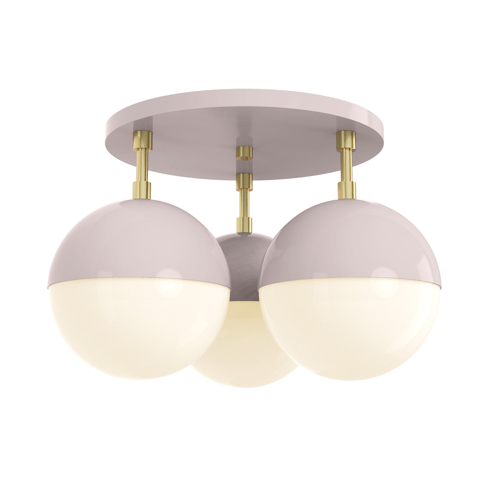 brass barely color ballsy flush mount dutton brown lighting