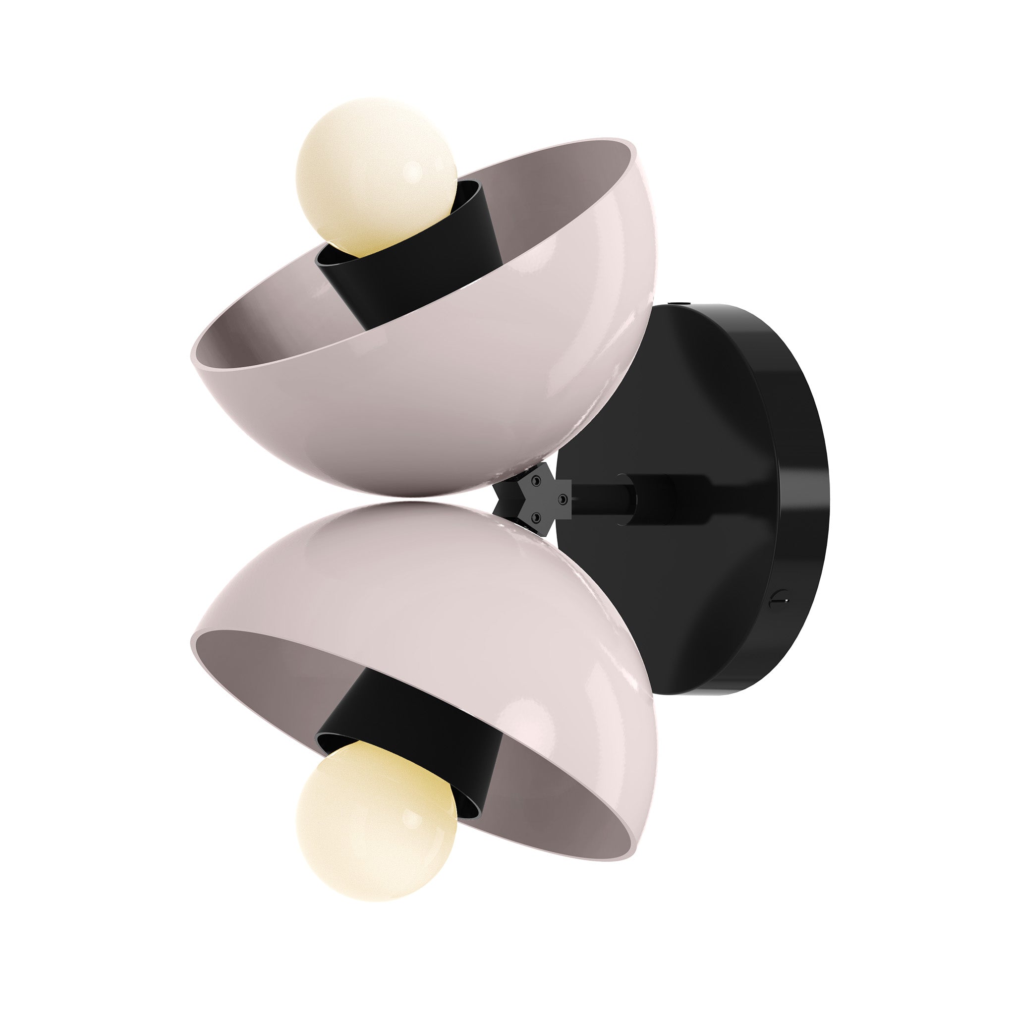 black and barely color Beso sconce Dutton Brown lighting