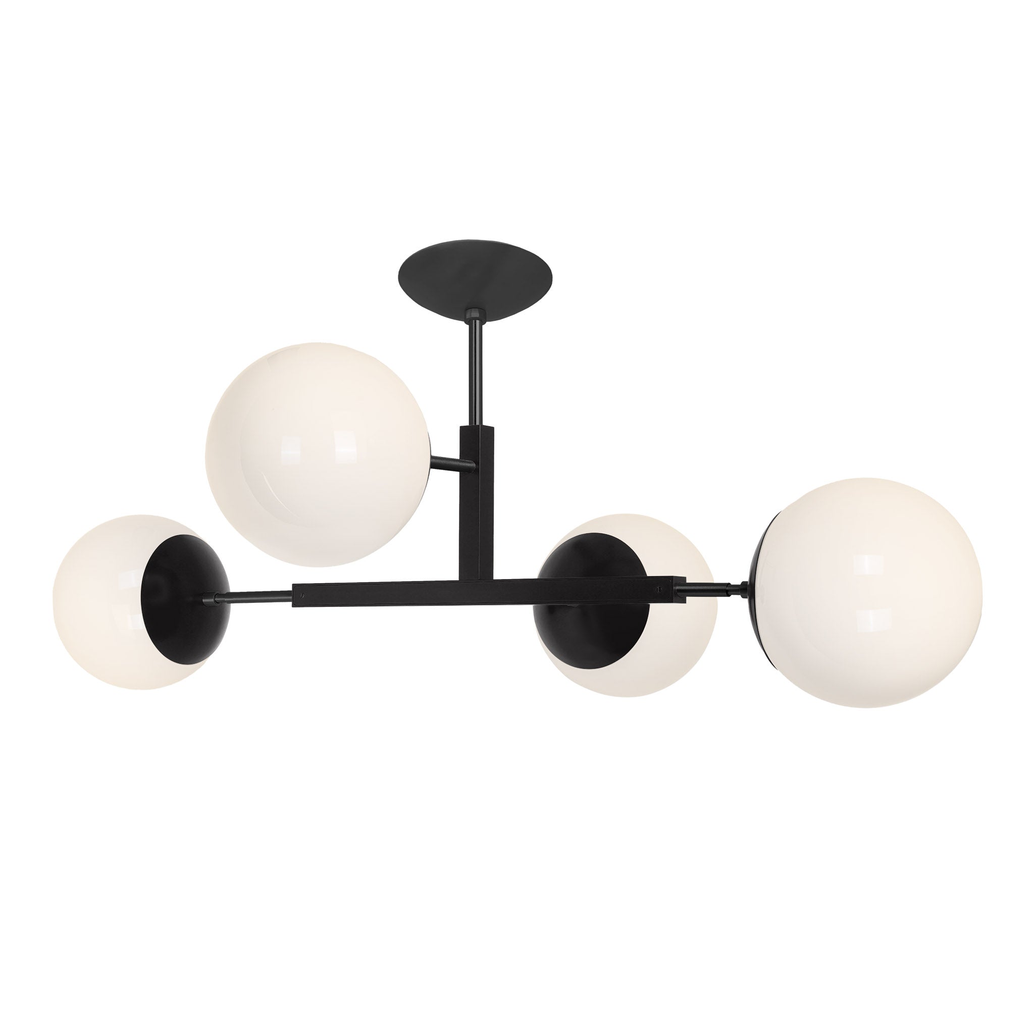 Black and black color Big Status flush mount Dutton Brown lighting