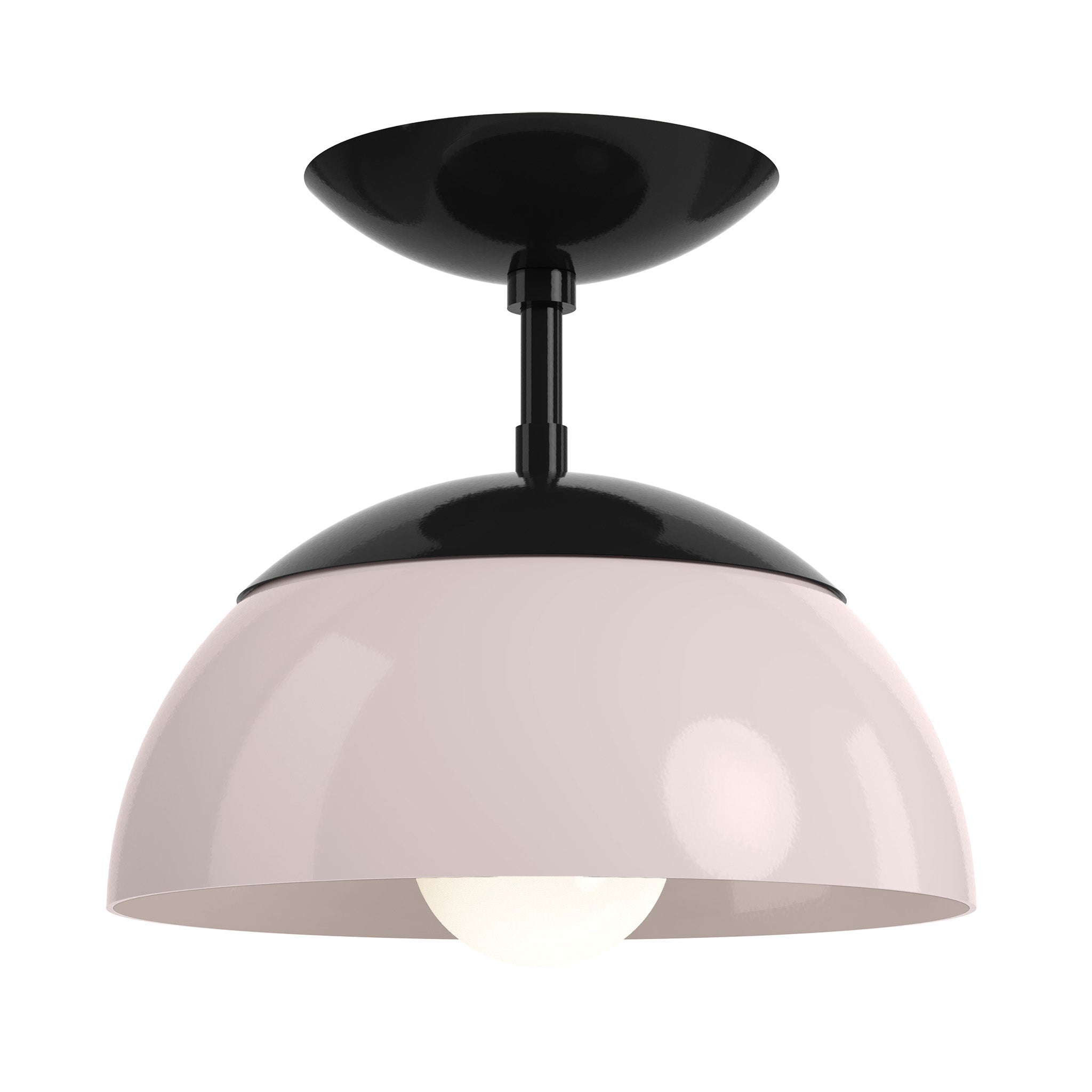 Black and Barely color cadbury flush mount 10" dutton brown lighting