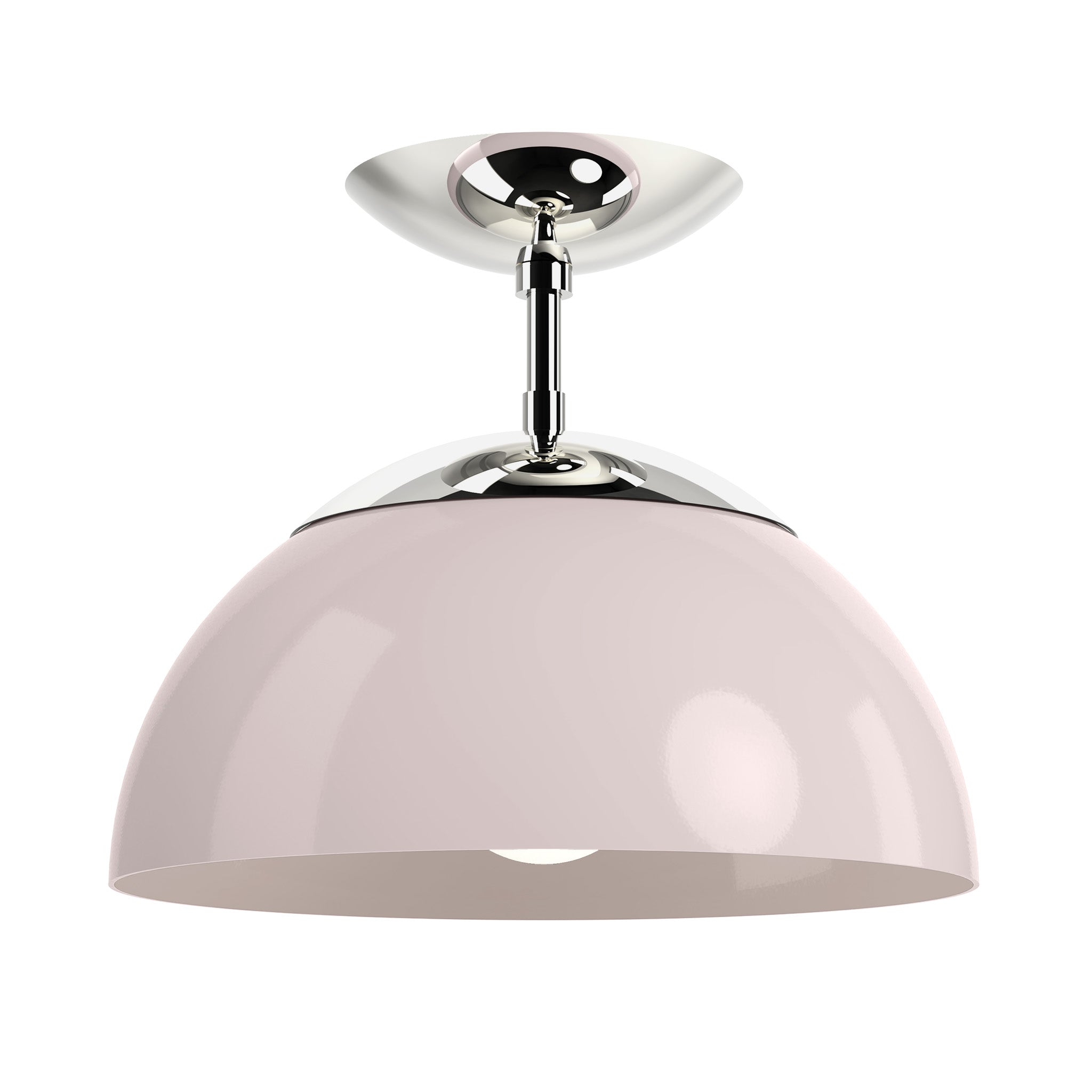 nickel barely color cadbury flush mount 12" dutton brown lighting