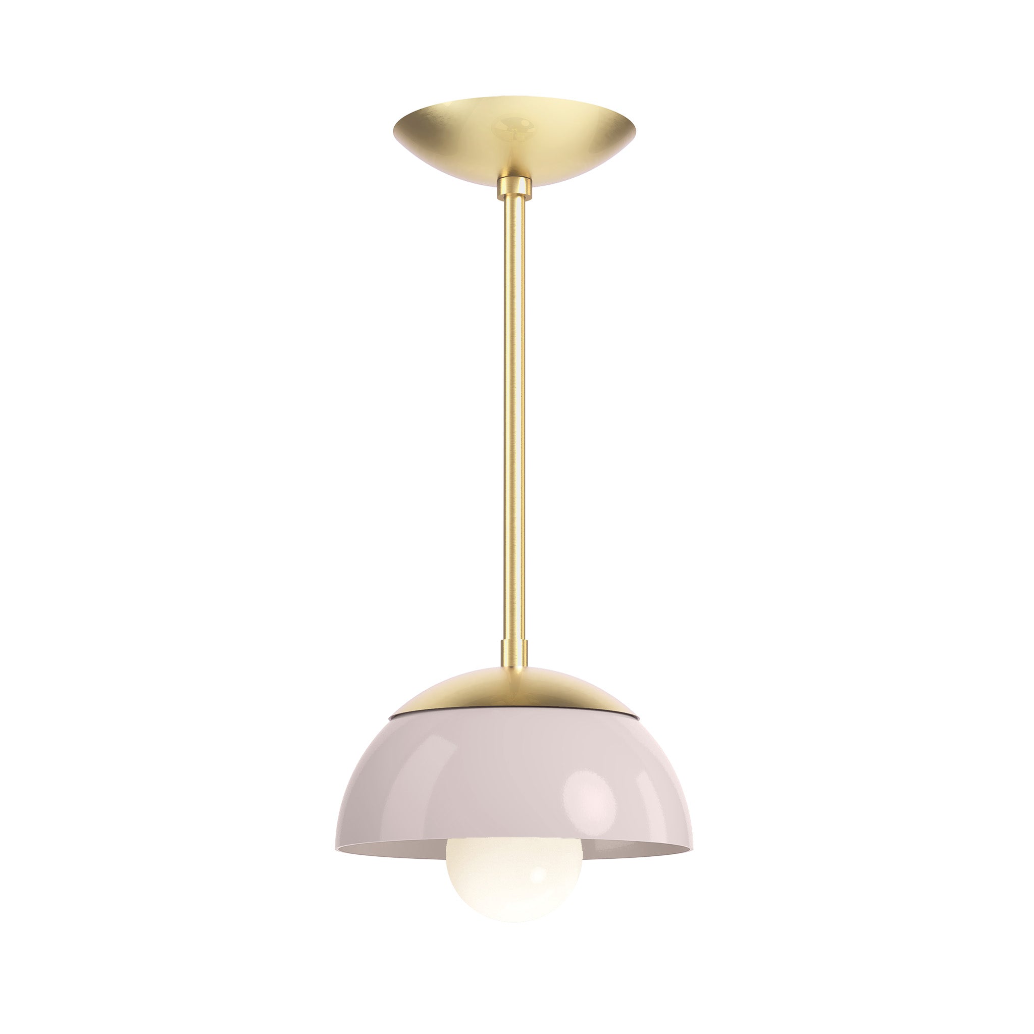 brass barely color cadbury pendant 8" dutton brown lighting
