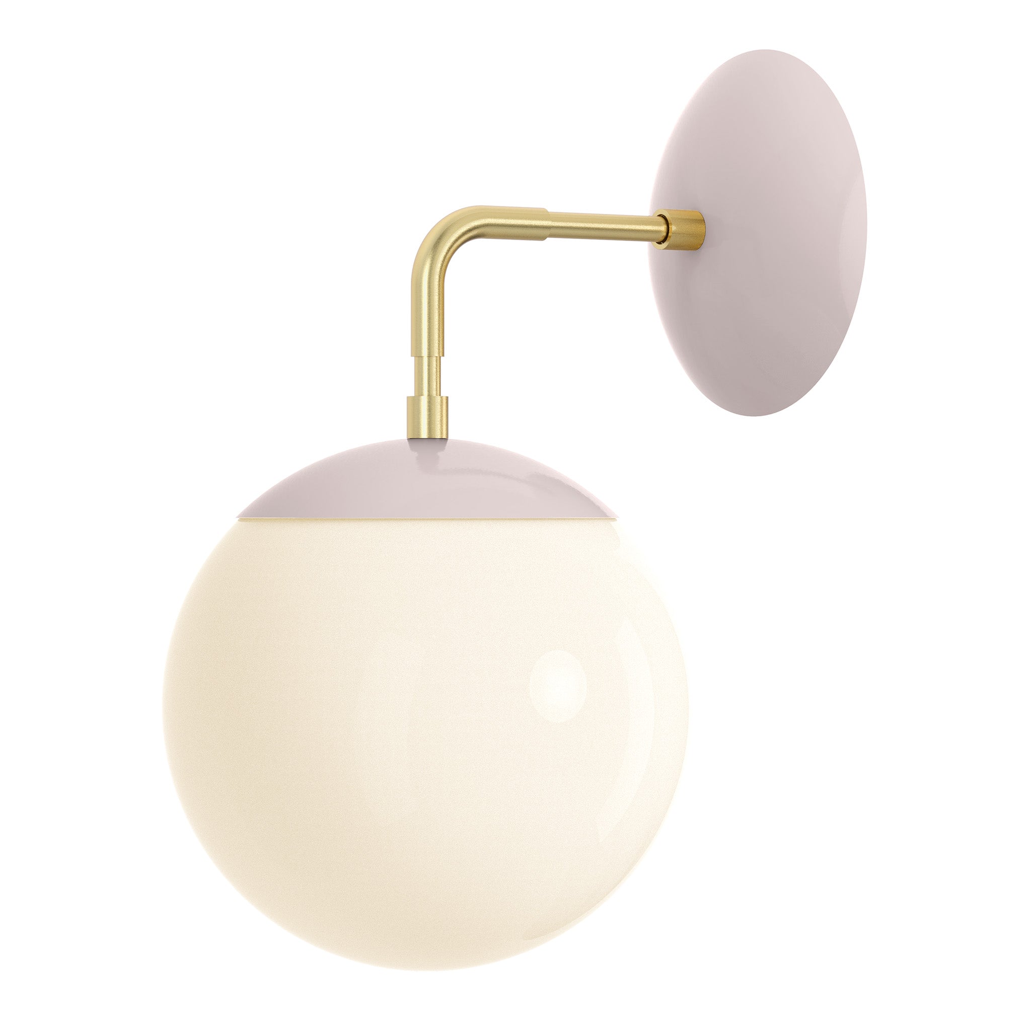 brass barely color cap sconce 8" dutton brown lighting