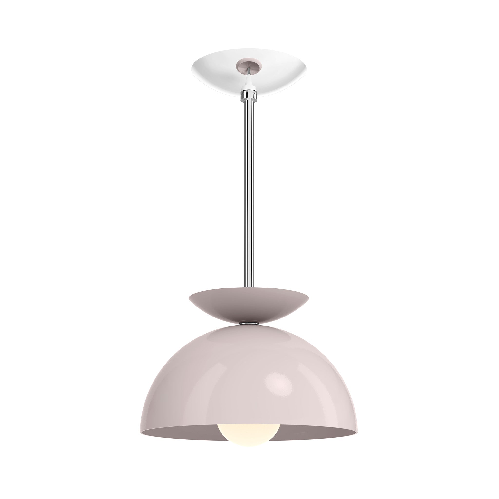 nickel barely color echo pendant 10" dutton brown lighting