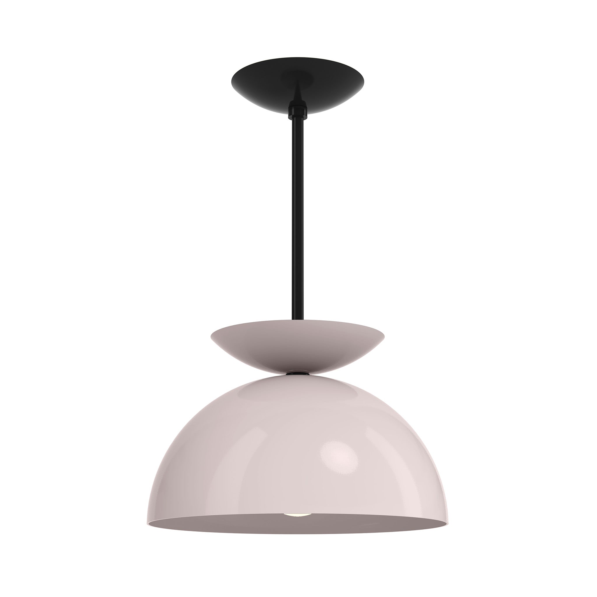 black barely color echo pendant 12" dutton brown lighting