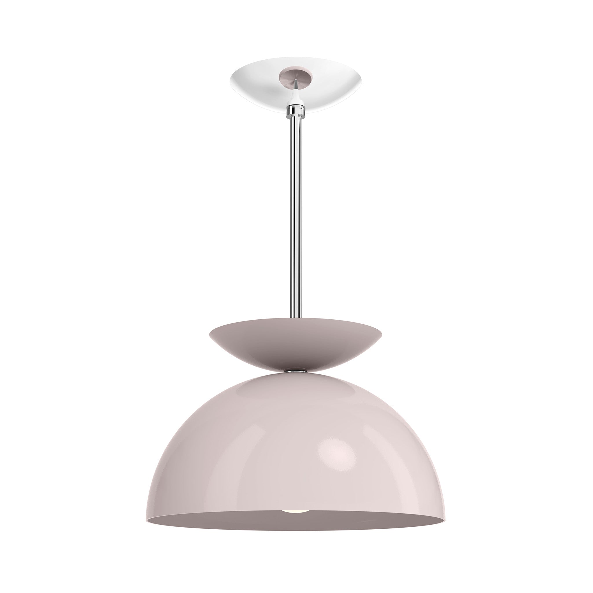nickel barely color echo pendant 12" dutton brown lighting