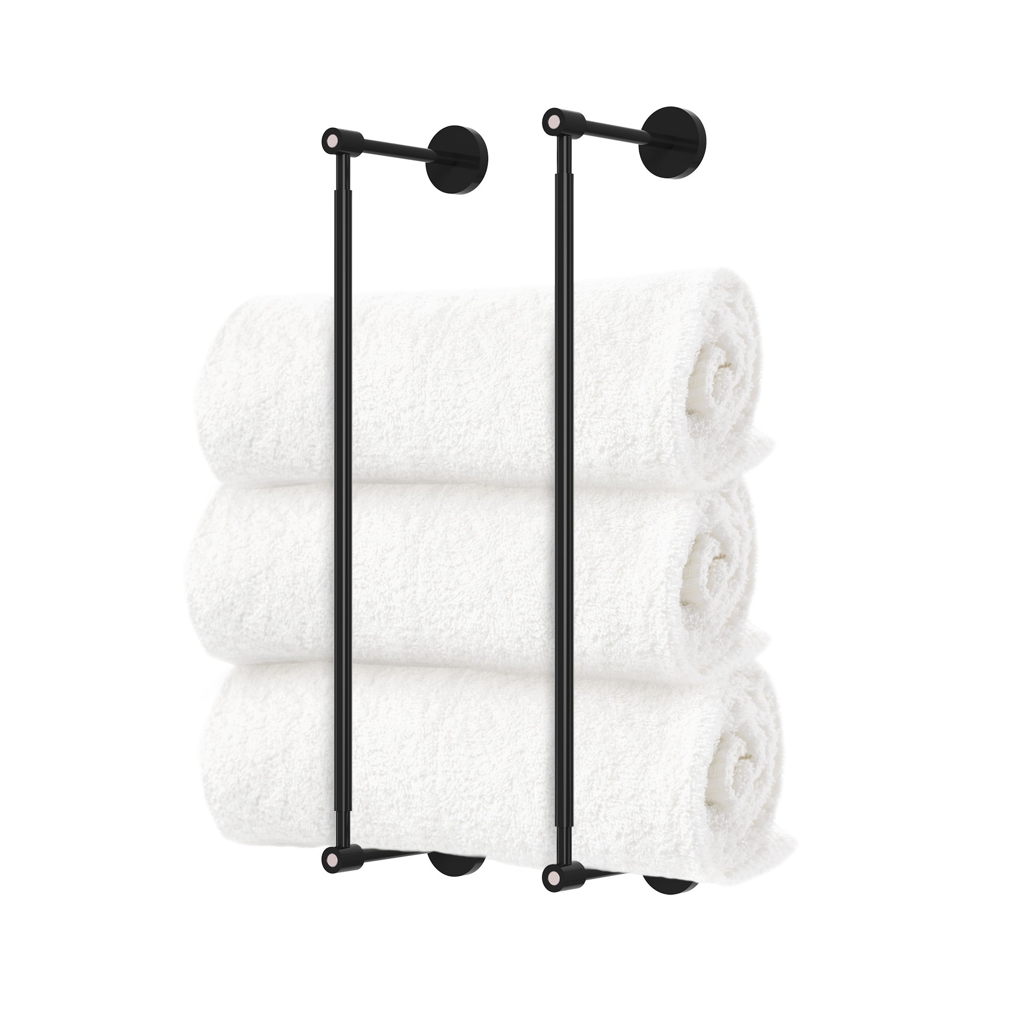 Black and barely head towel rack 18 inch dutton brown hardware