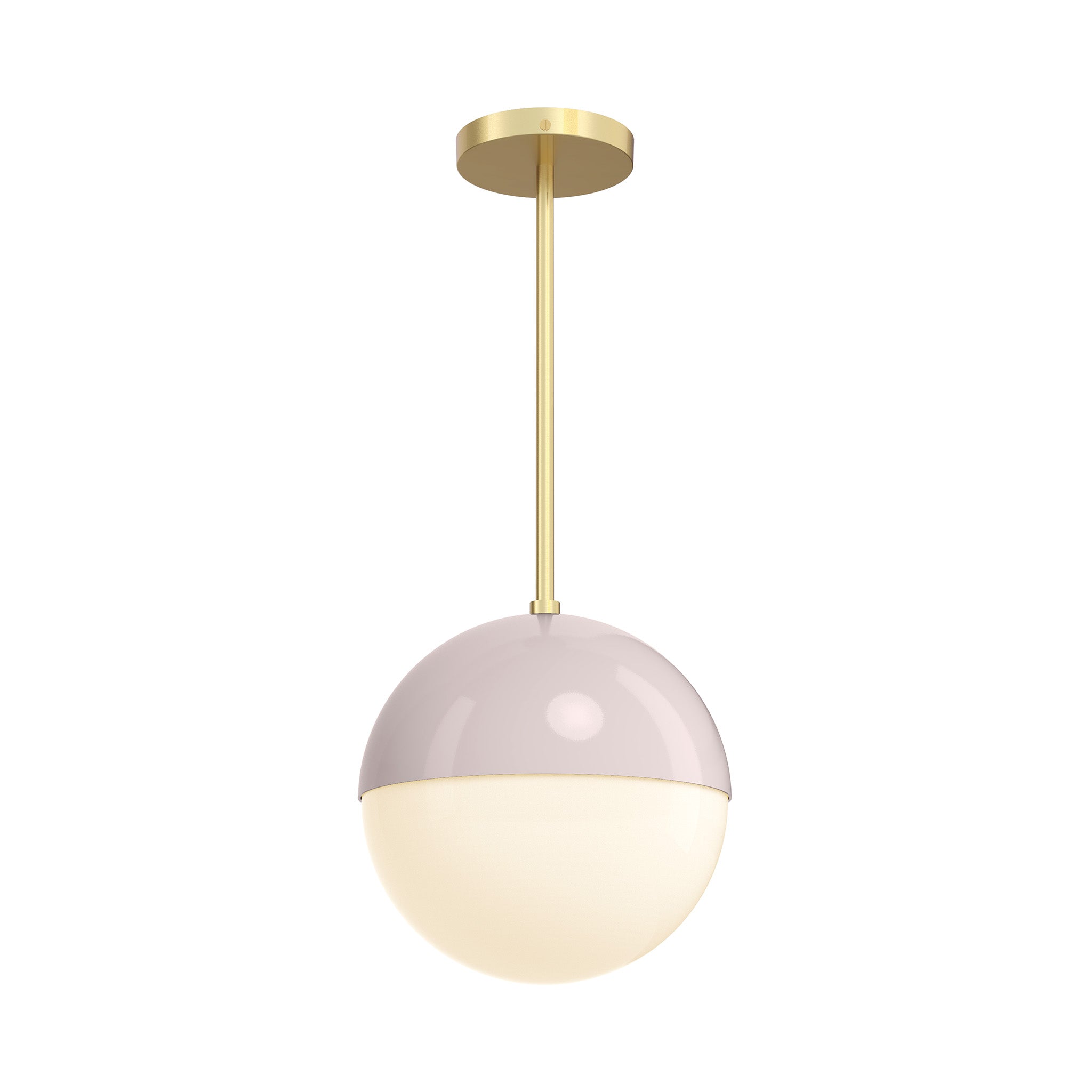 brass and barely lure globe pendant 10 inch dutton brown lighting
