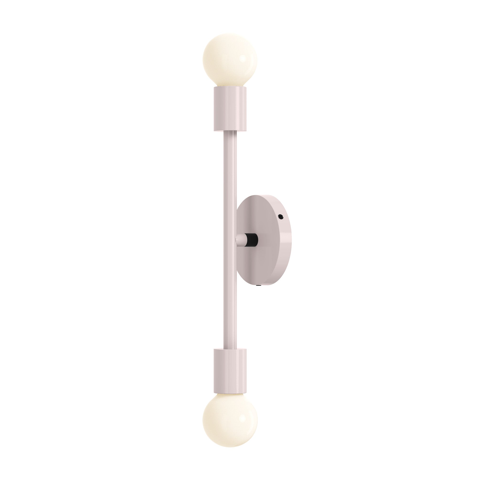 Black and barely pilot wall sconce 17" dutton brown lighting