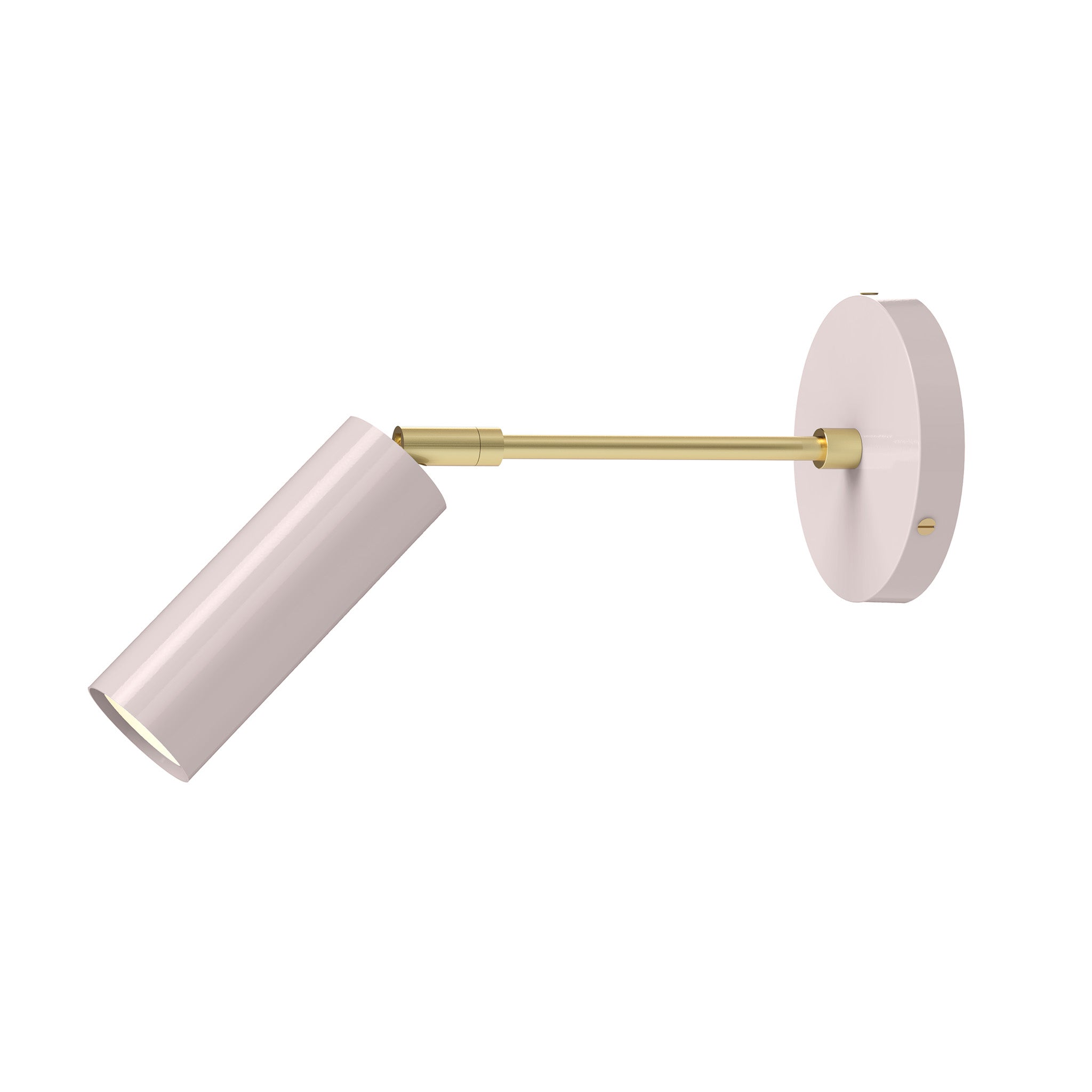 brass barely color reader sconce - 6" arm dutton brown lighting