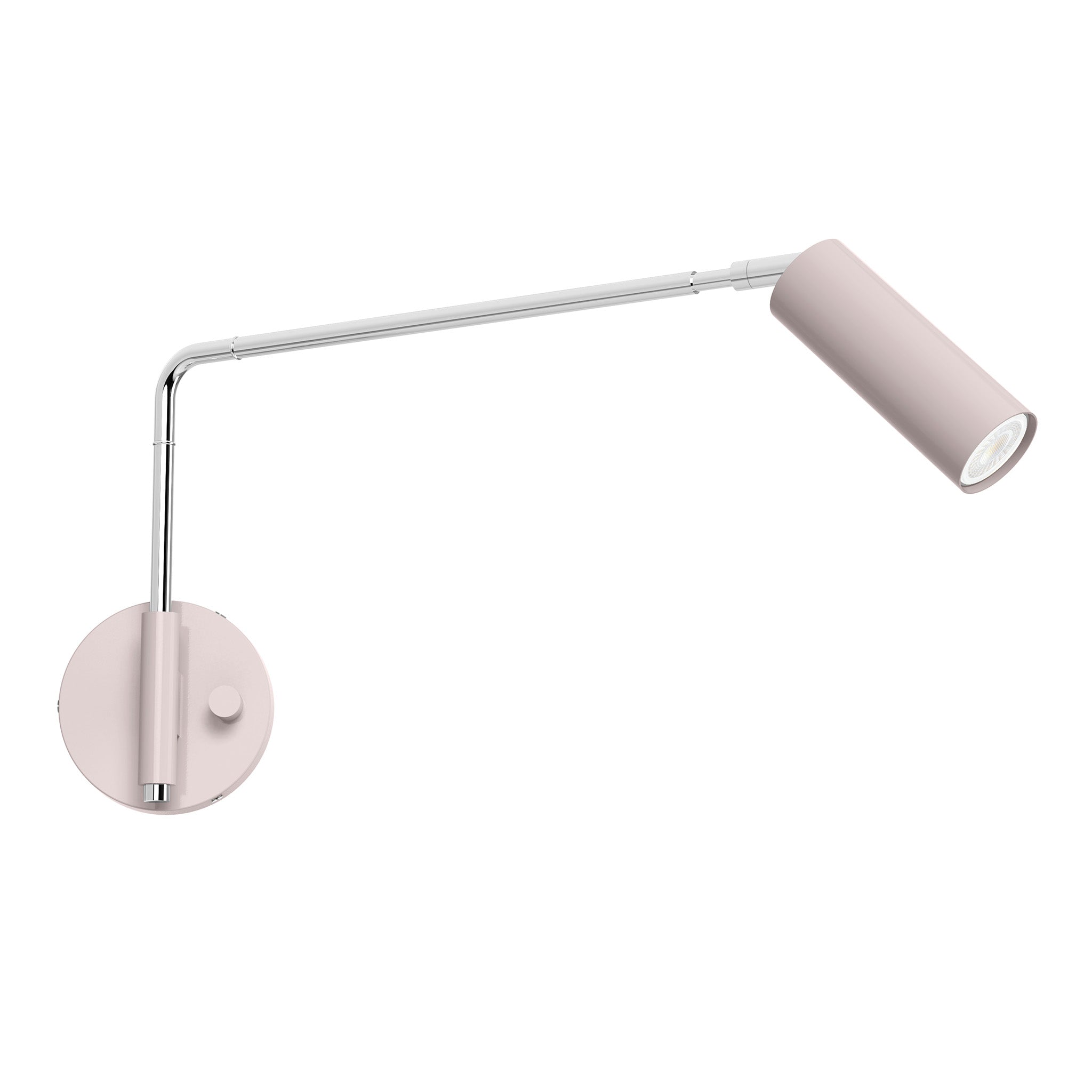 nickel barely color reader swing arm sconce - 17" arm dutton brown lighting