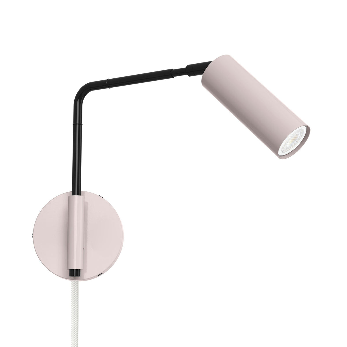 black barely color reader swing arm plug-in sconce - 9" arm dutton brown lighting