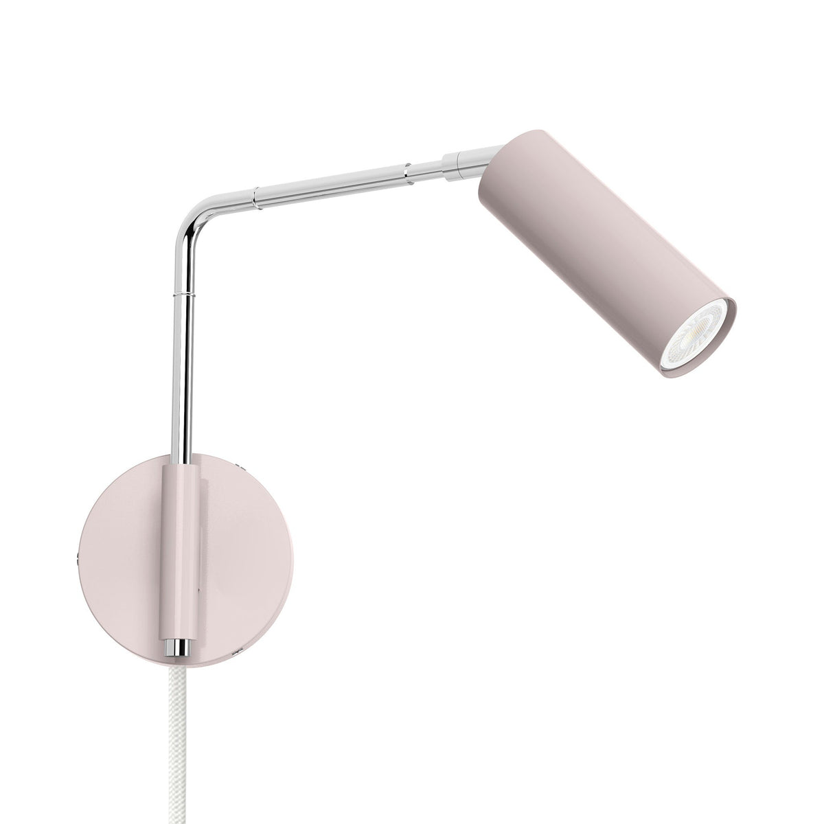 nickel barely color reader swing arm plug-in sconce - 9" arm dutton brown lighting