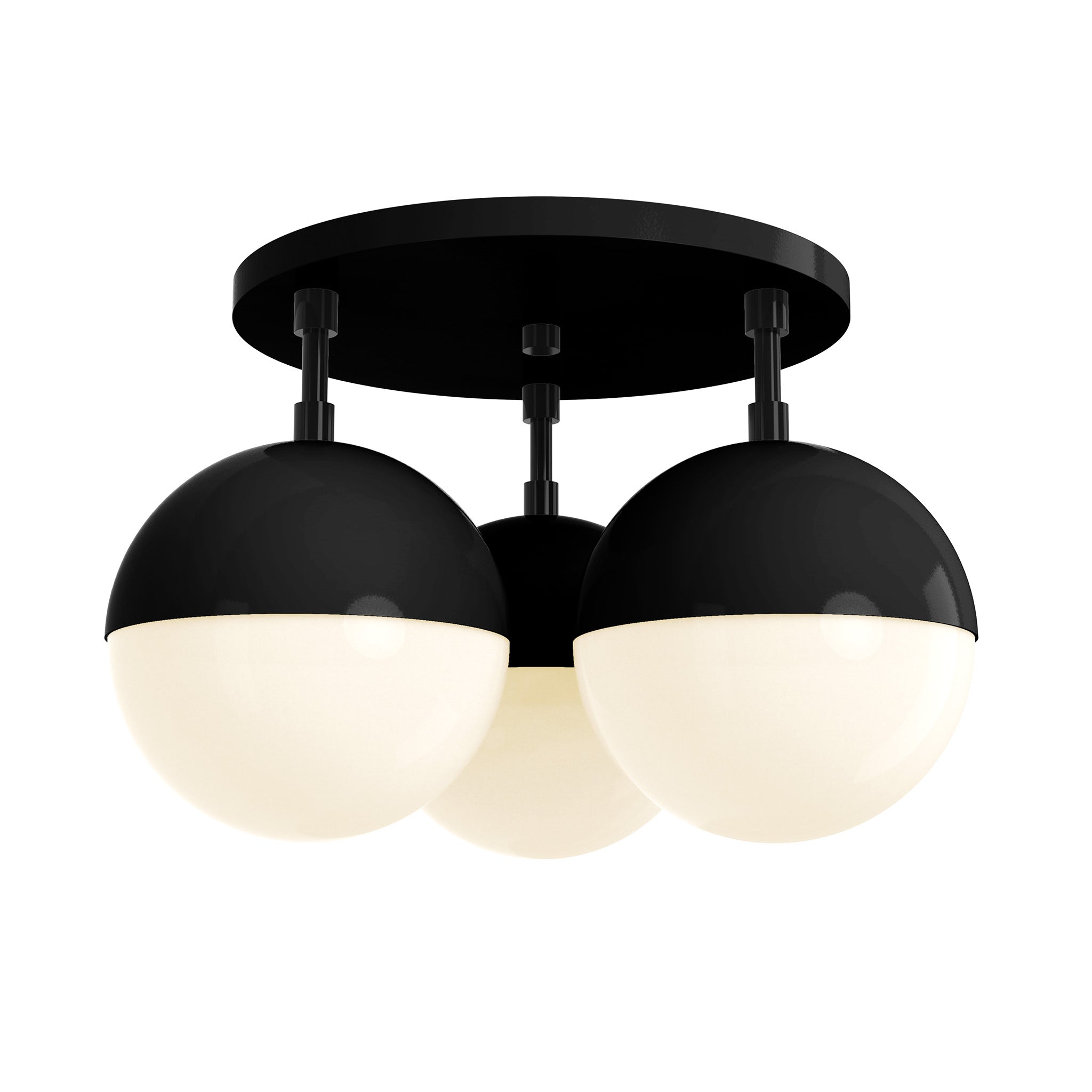 black black color ballsy flush mount dutton brown lighting