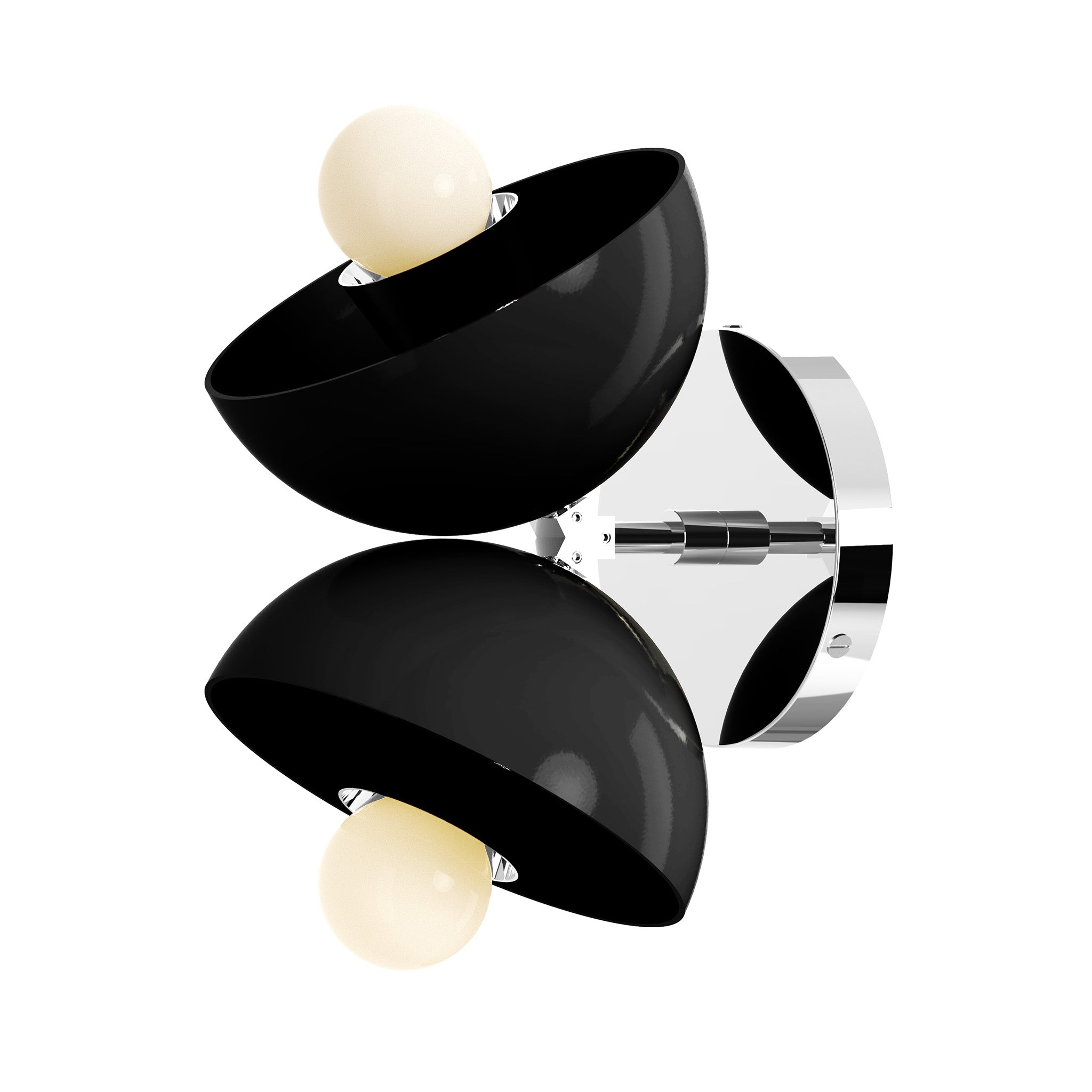 nickel black color beso sconce dutton brown lighting