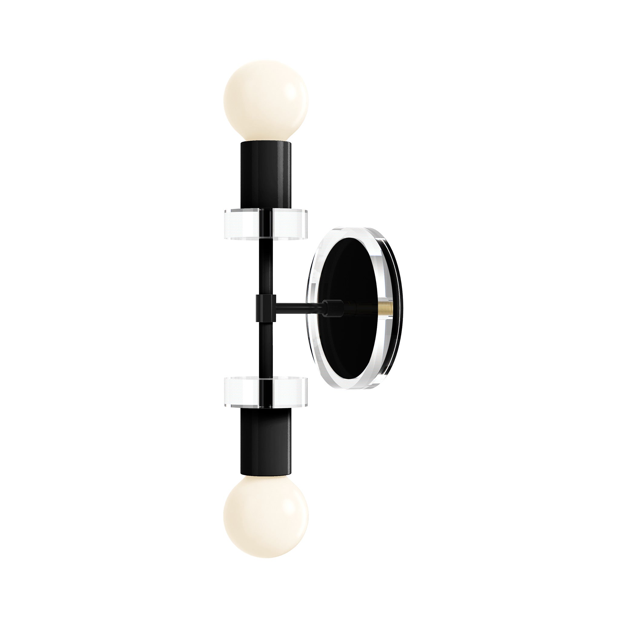 Black and Pyhton Green Bianca Acrylic Wall Sconce 12" Dutton Brown Lighting