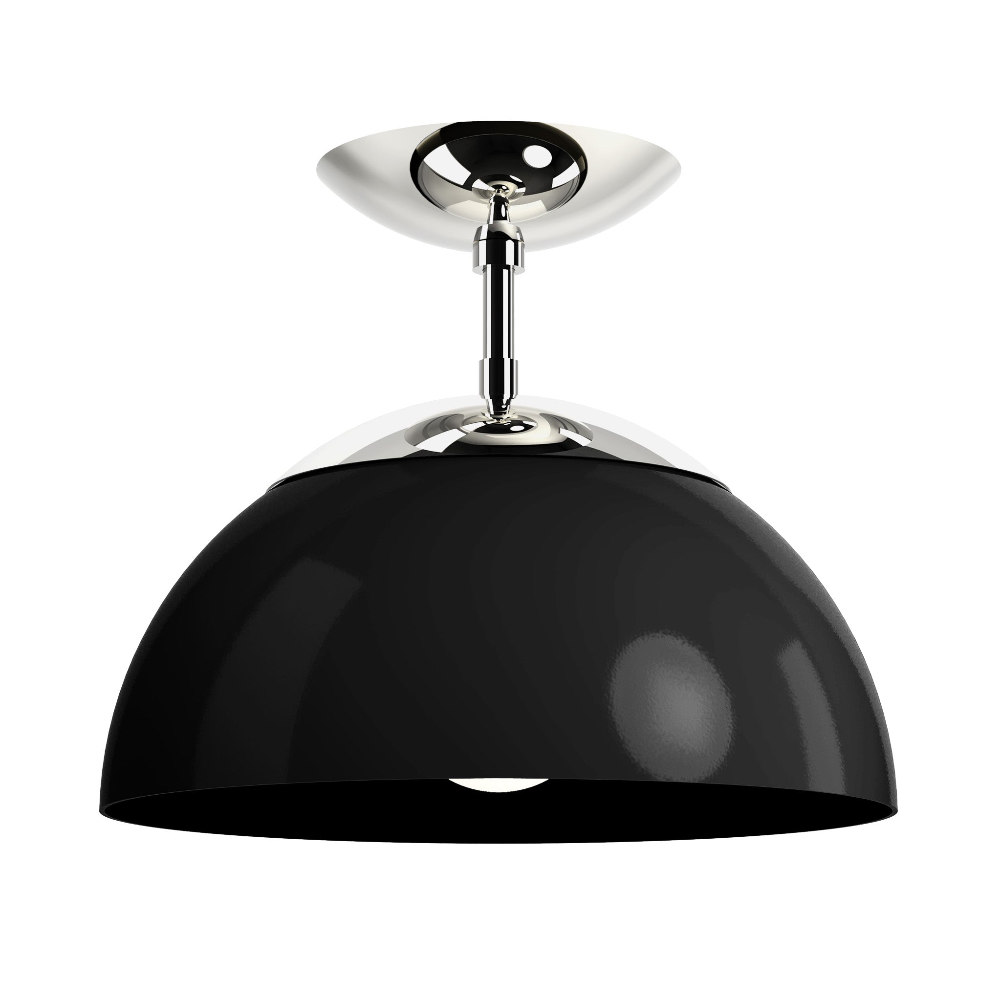 nickel black color cadbury flush mount 12" dutton brown lighting