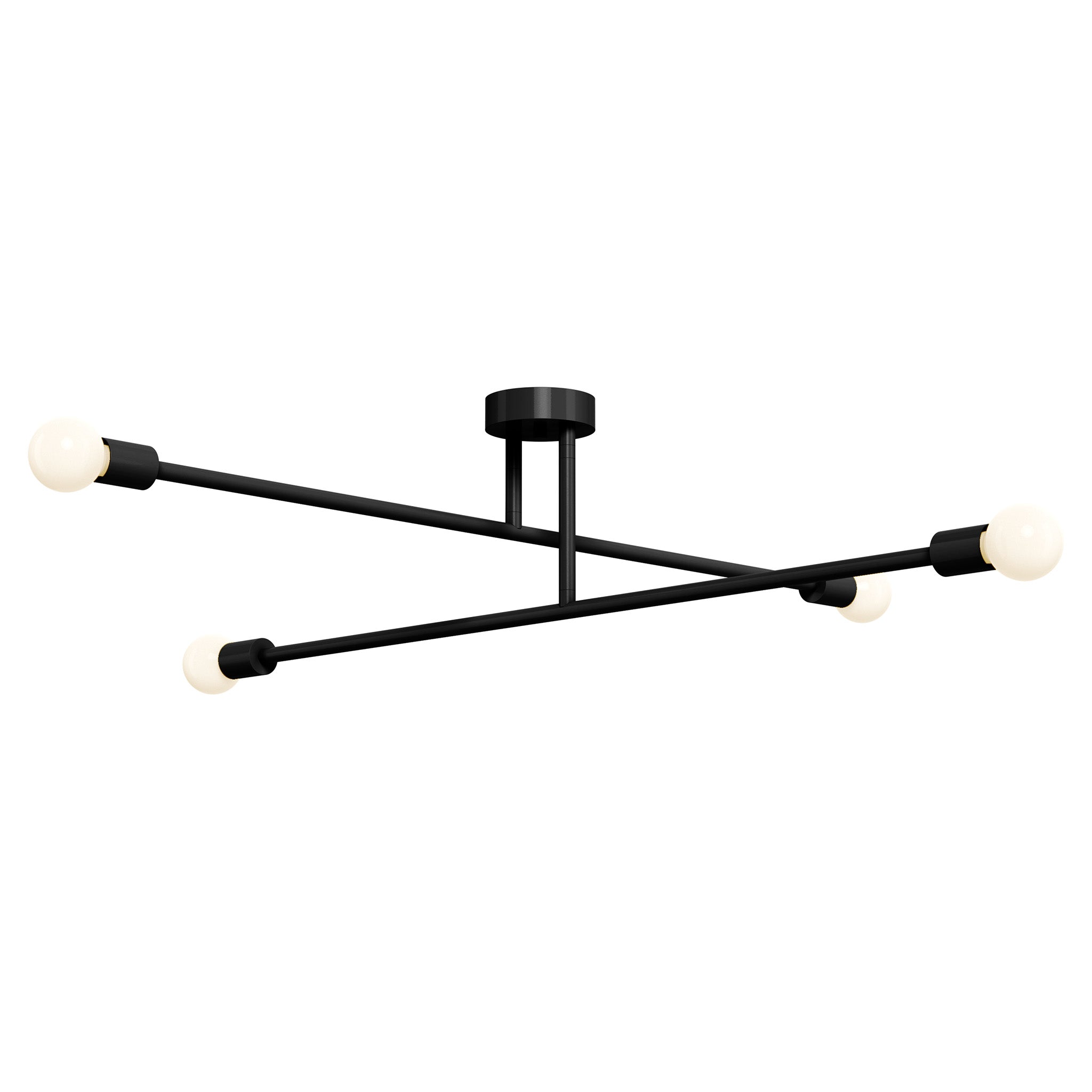 Black color Captain flush mount 47" Dutton Brown lighting