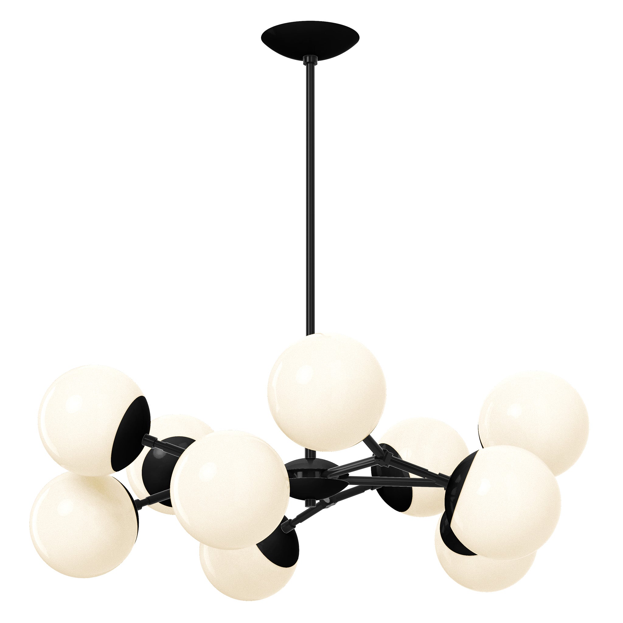 black Crown chandelier 32" Dutton Brown lighting