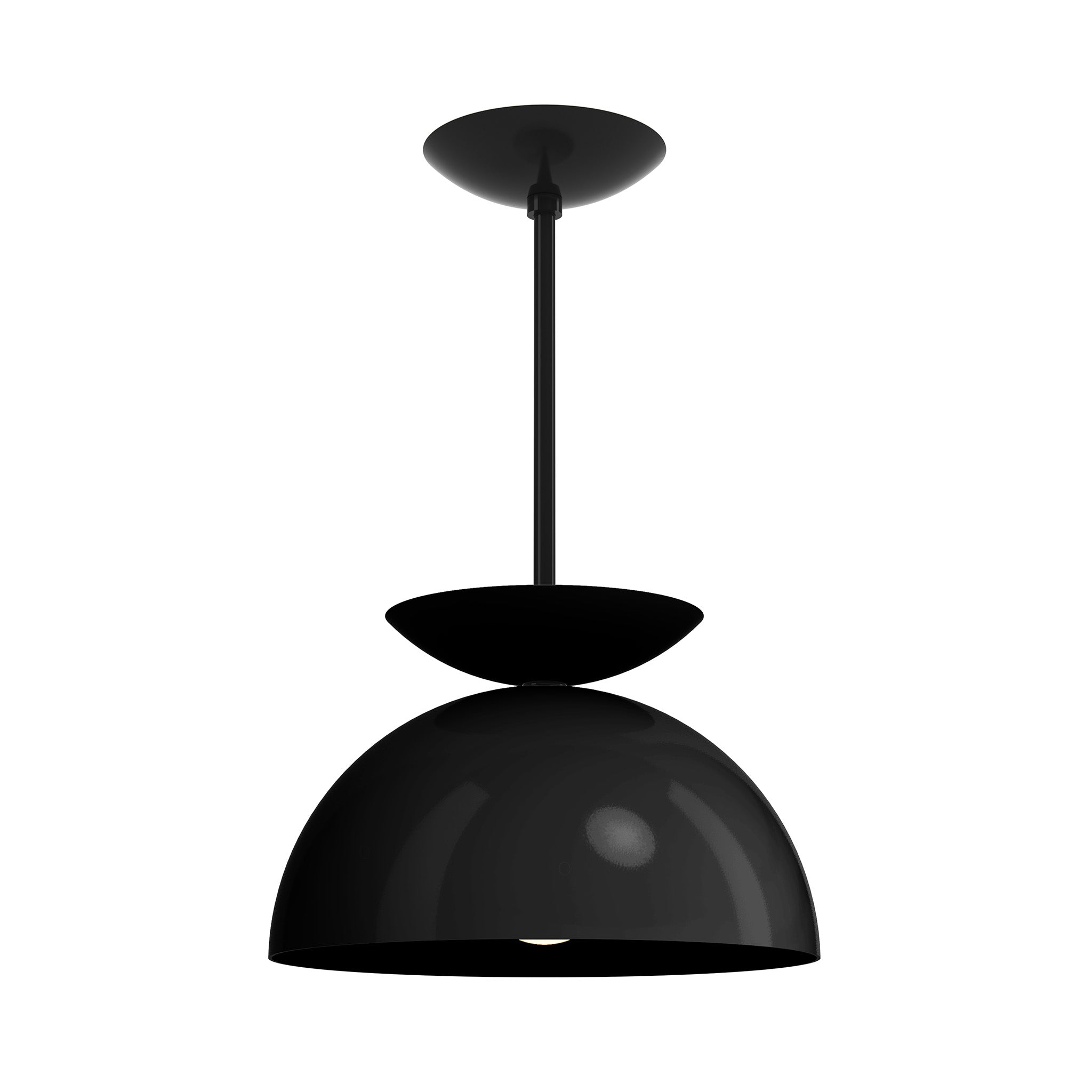black black color echo pendant 12" dutton brown lighting