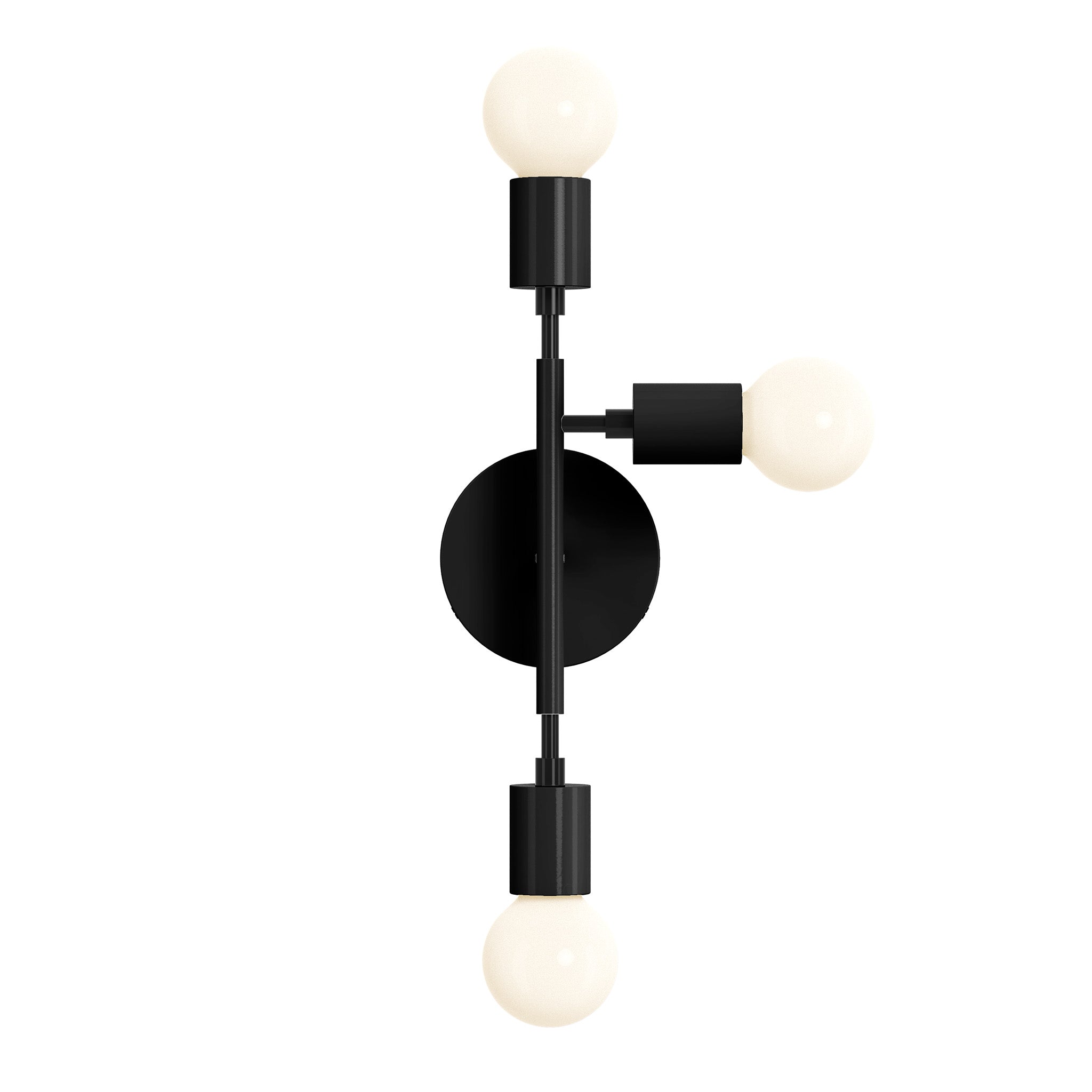 black  elite sconce right dutton brown lighting