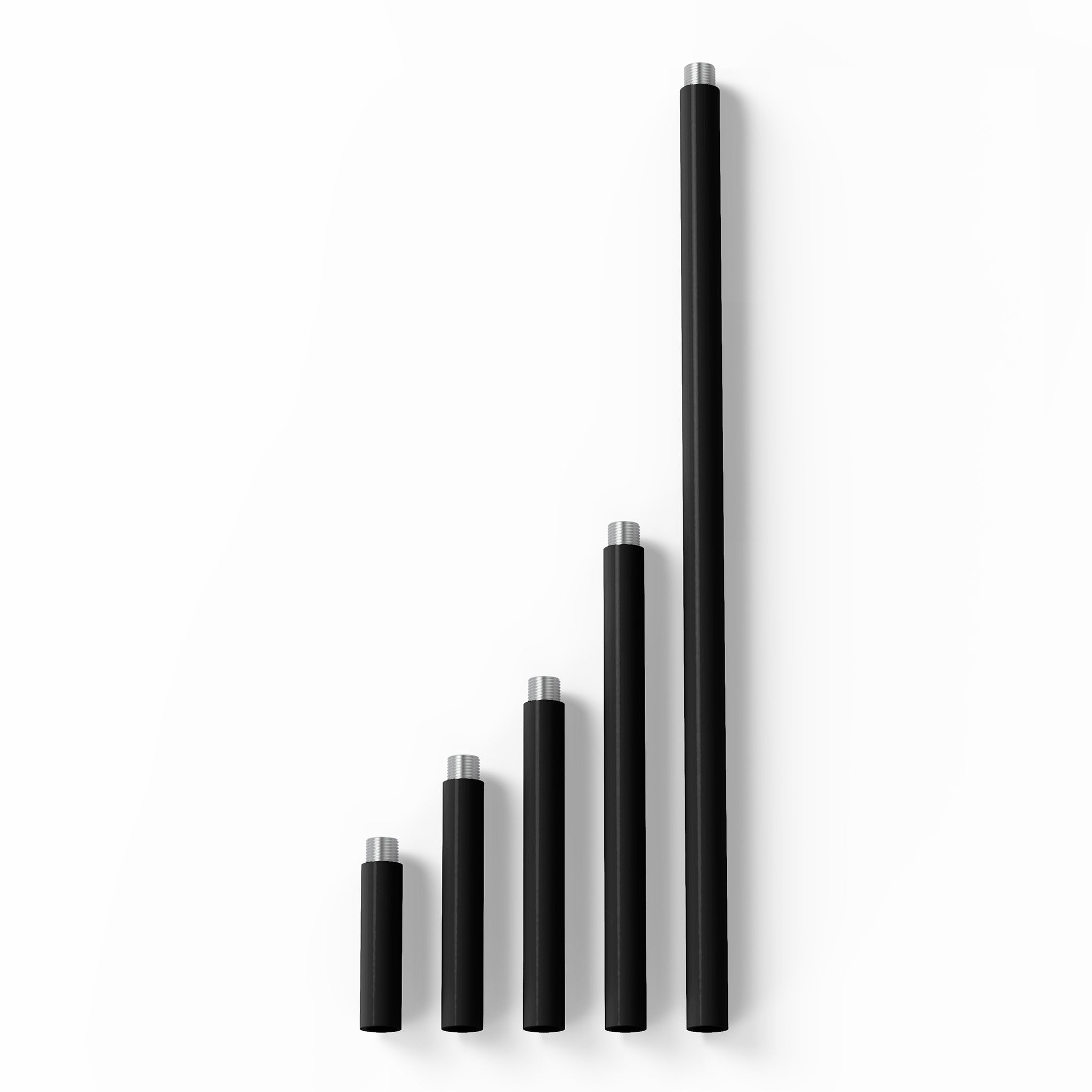 black black extension rod dutton brown lighting