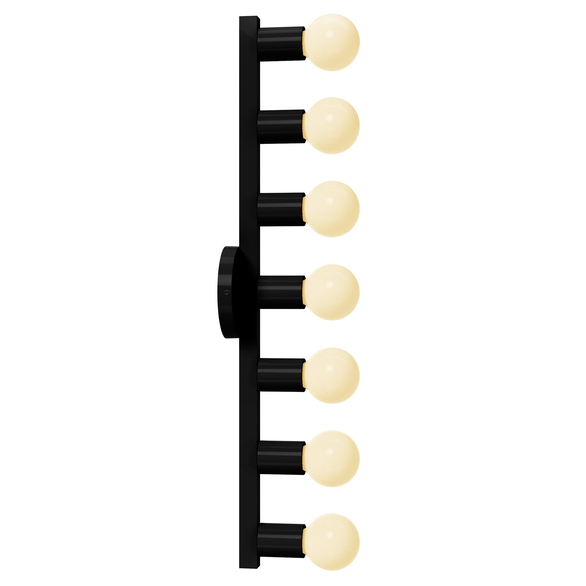 black and black vogue 7 color sconce dutton brown lighting