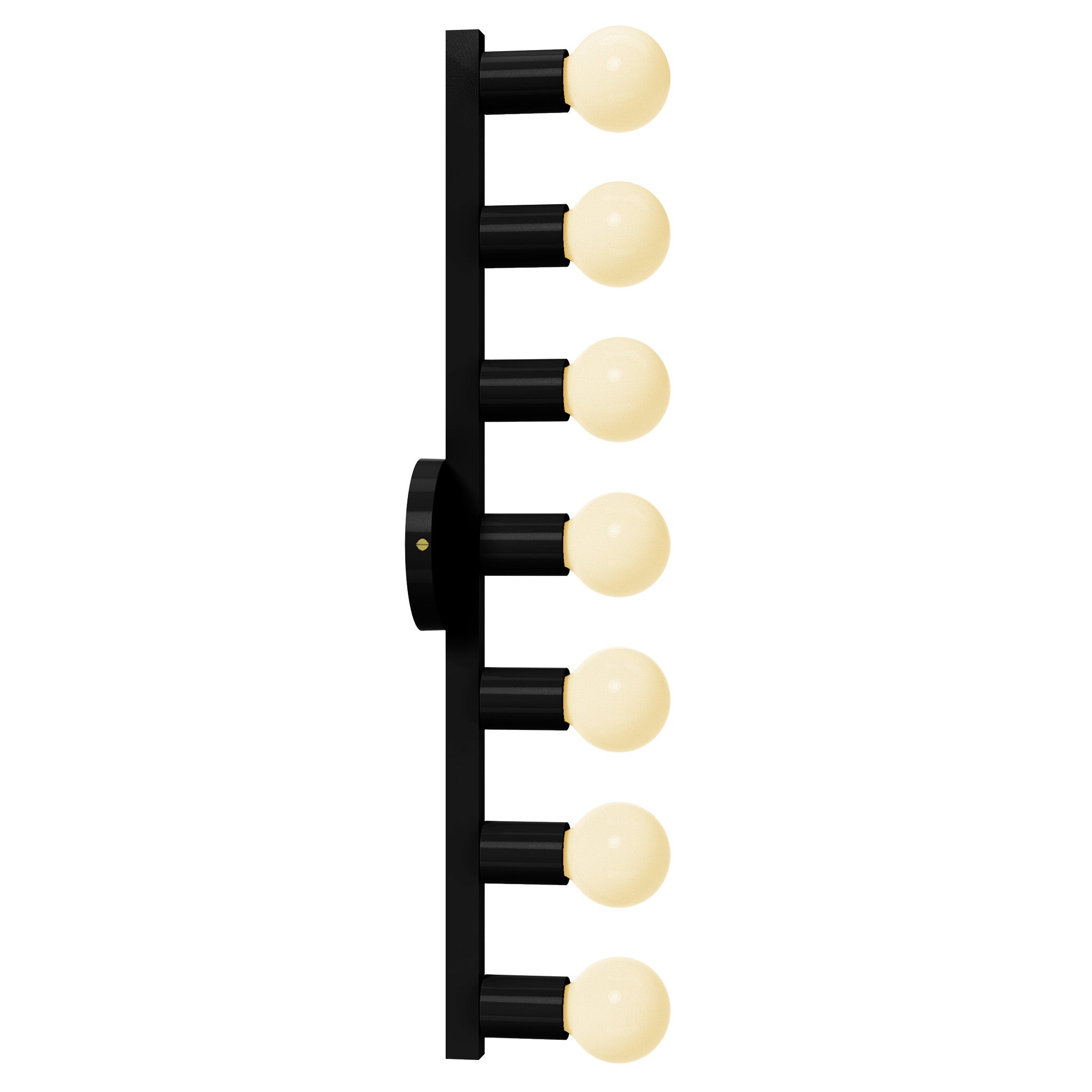 brass and black vogue 7 color sconce dutton brown lighting