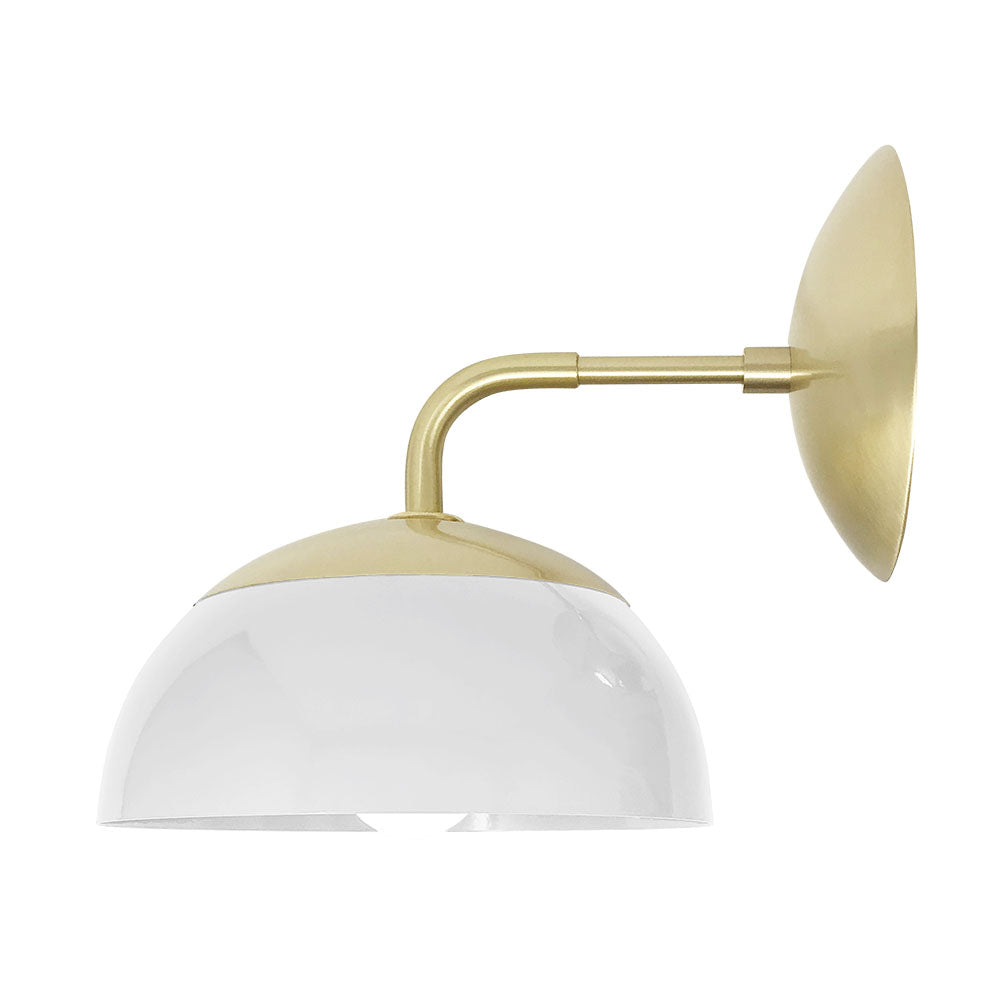 BRASS and CHALK color Cadbury sconce 8" Dutton Brown lighting