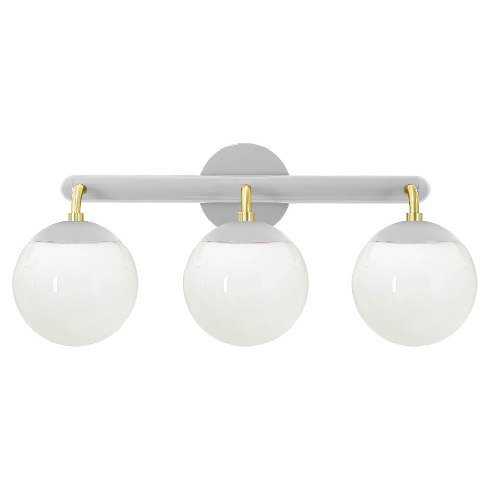 Brass and chalk color Legend 3 sconce Dutton Brown lighting