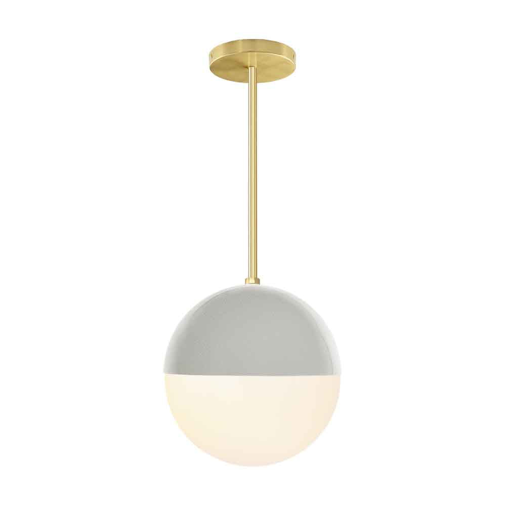 Brass and chalk color Lure pendant 10" Dutton Brown lighting