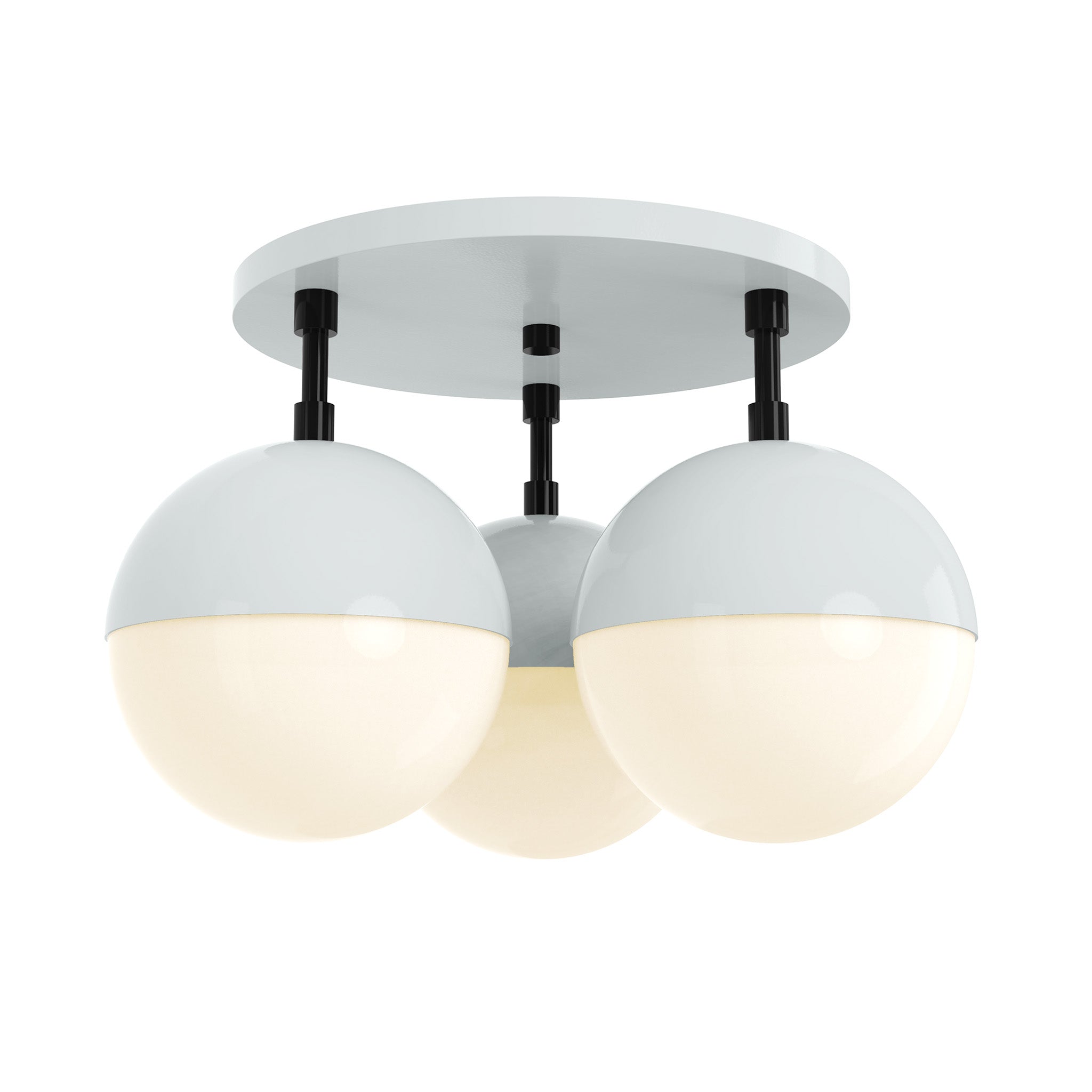 black chalk color ballsy flush mount dutton brown lighting