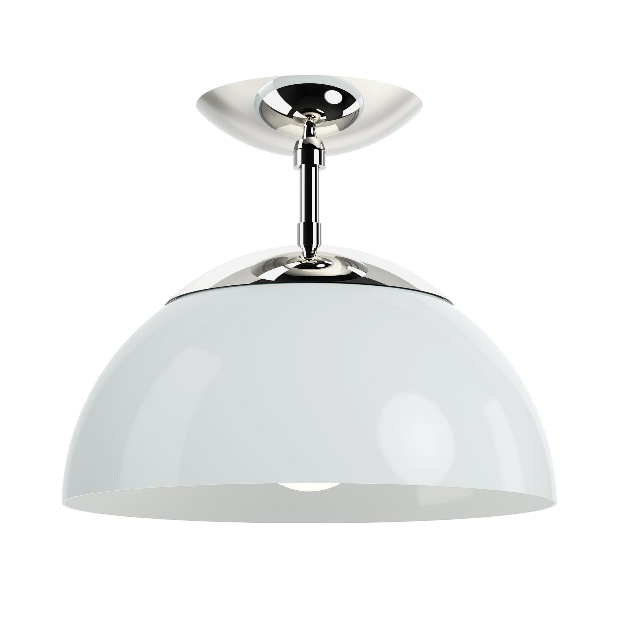 nickel chalk color cadbury flush mount 12" dutton brown lighting