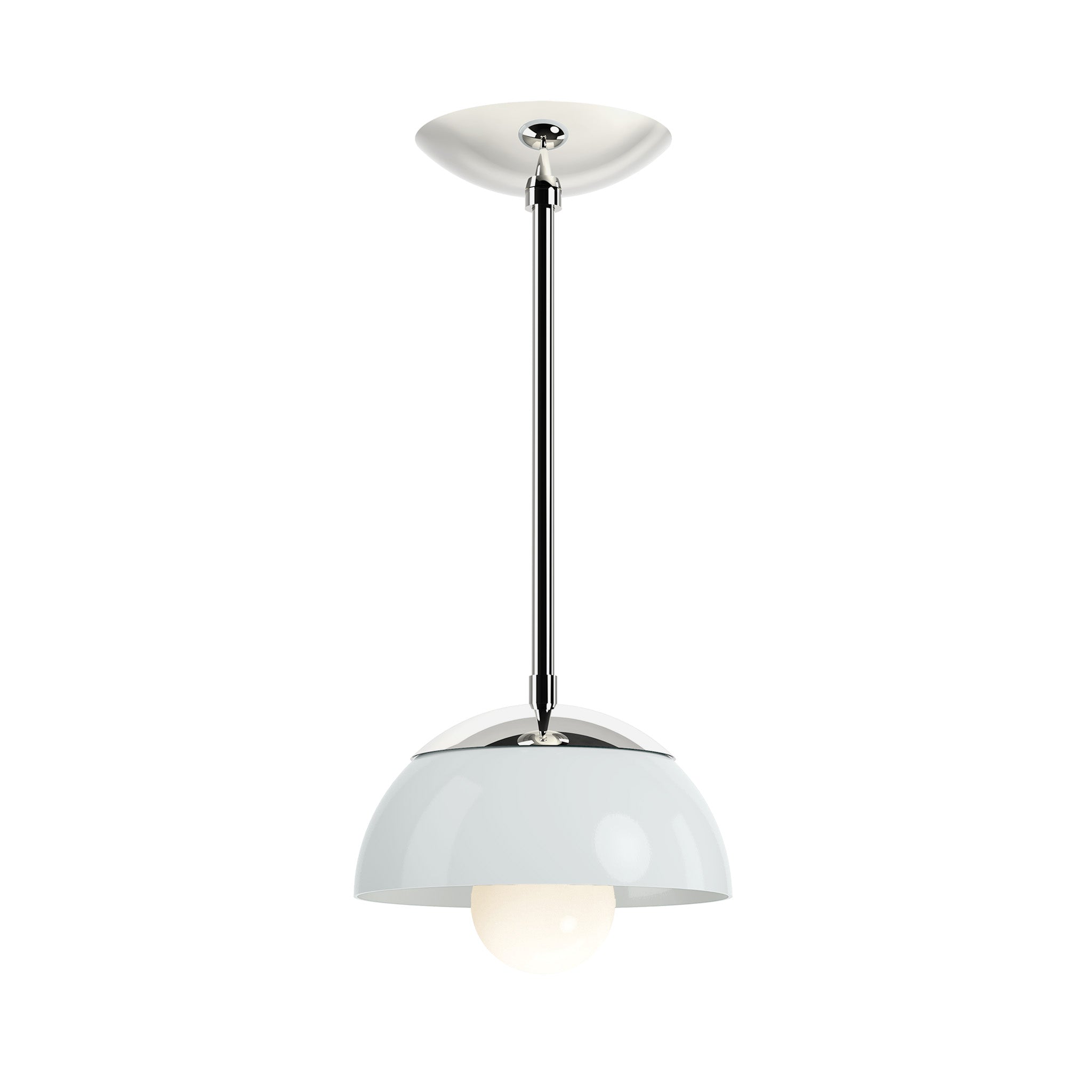 nickel chalk color cadbury pendant 8" dutton brown lighting