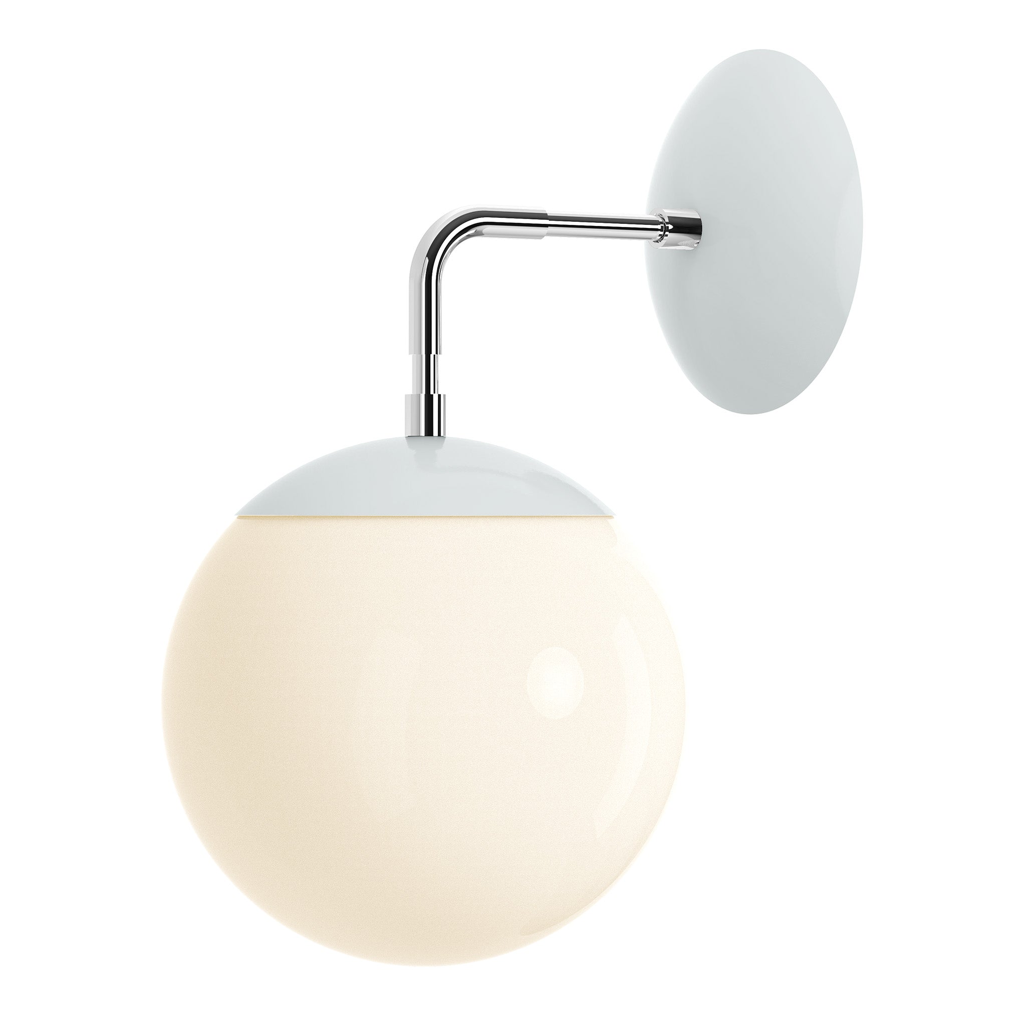 nickel chalk color cap sconce 8" dutton brown lighting