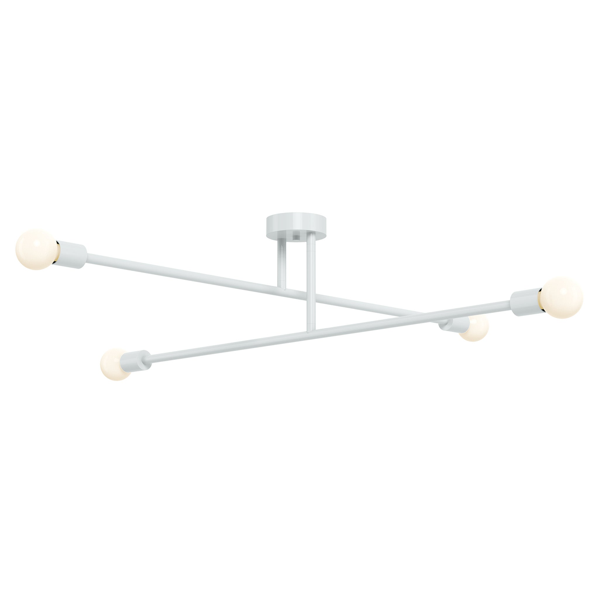 chalk color captain flush mount 47" dutton brown lighting