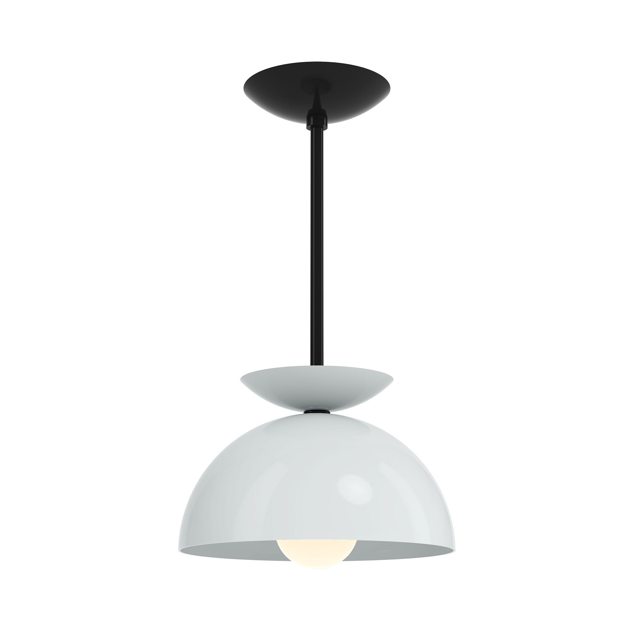 black chalk color echo pendant 10" dutton brown lighting