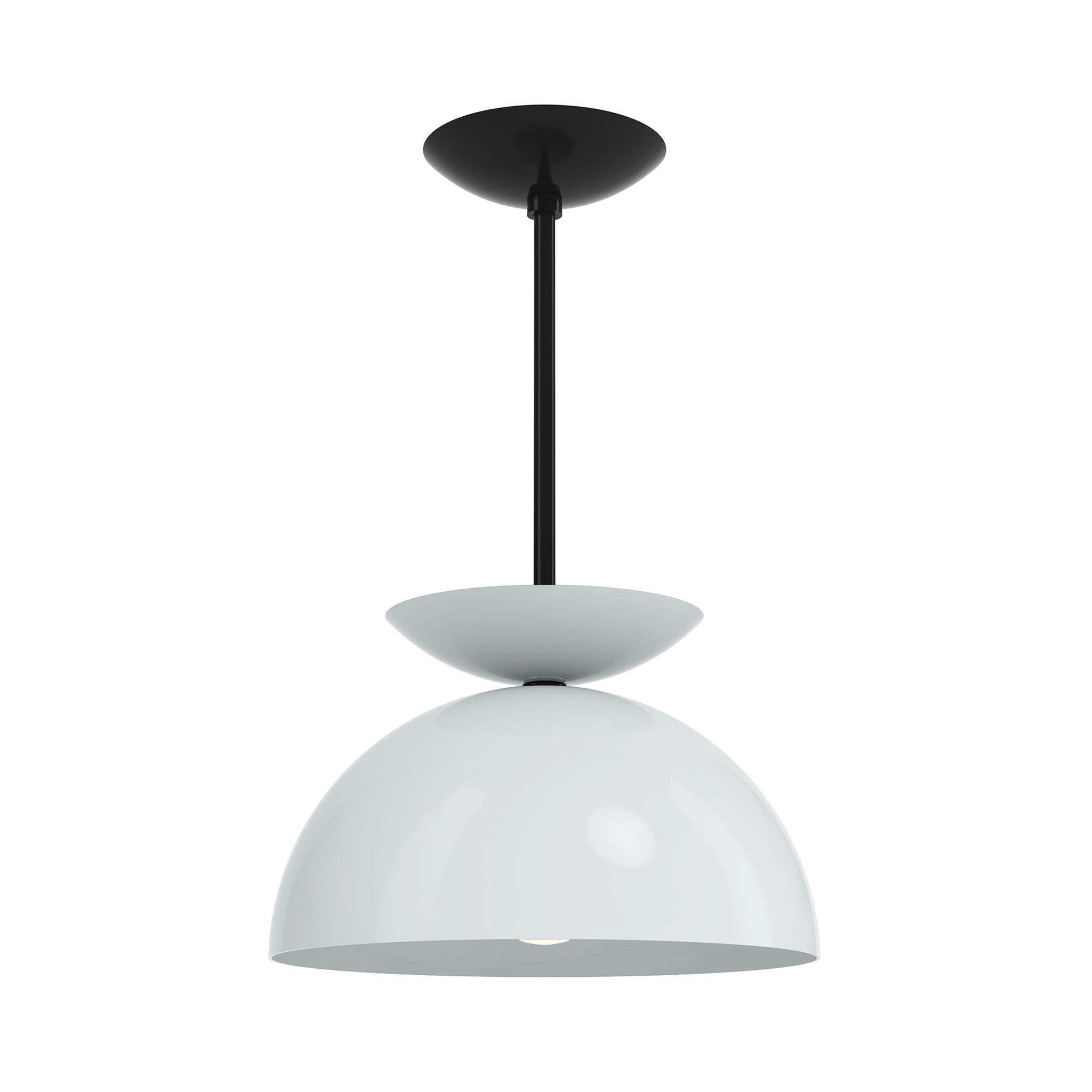 black chalk color echo pendant 12" dutton brown lighting
