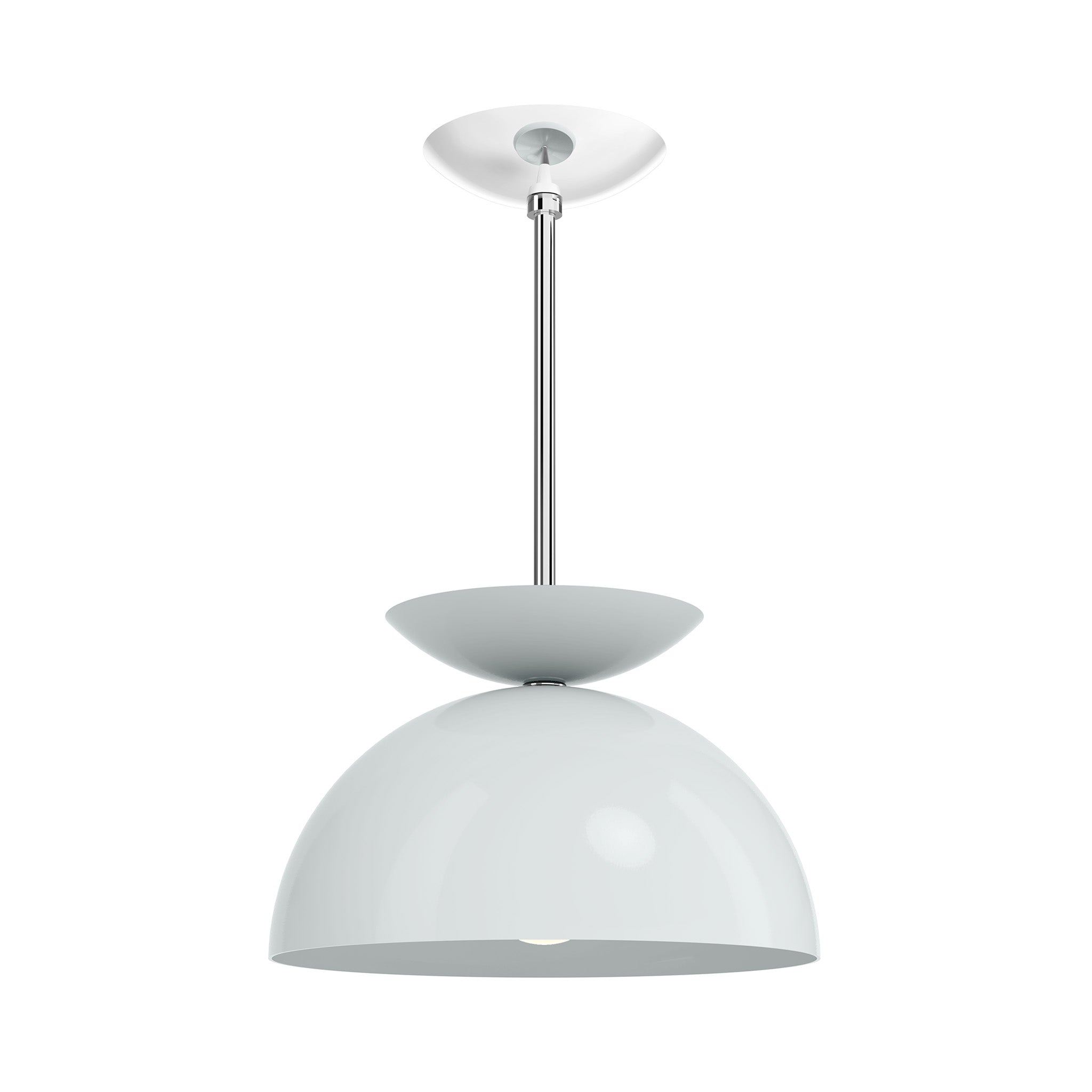 nickel chalk color echo pendant 12" dutton brown lighting