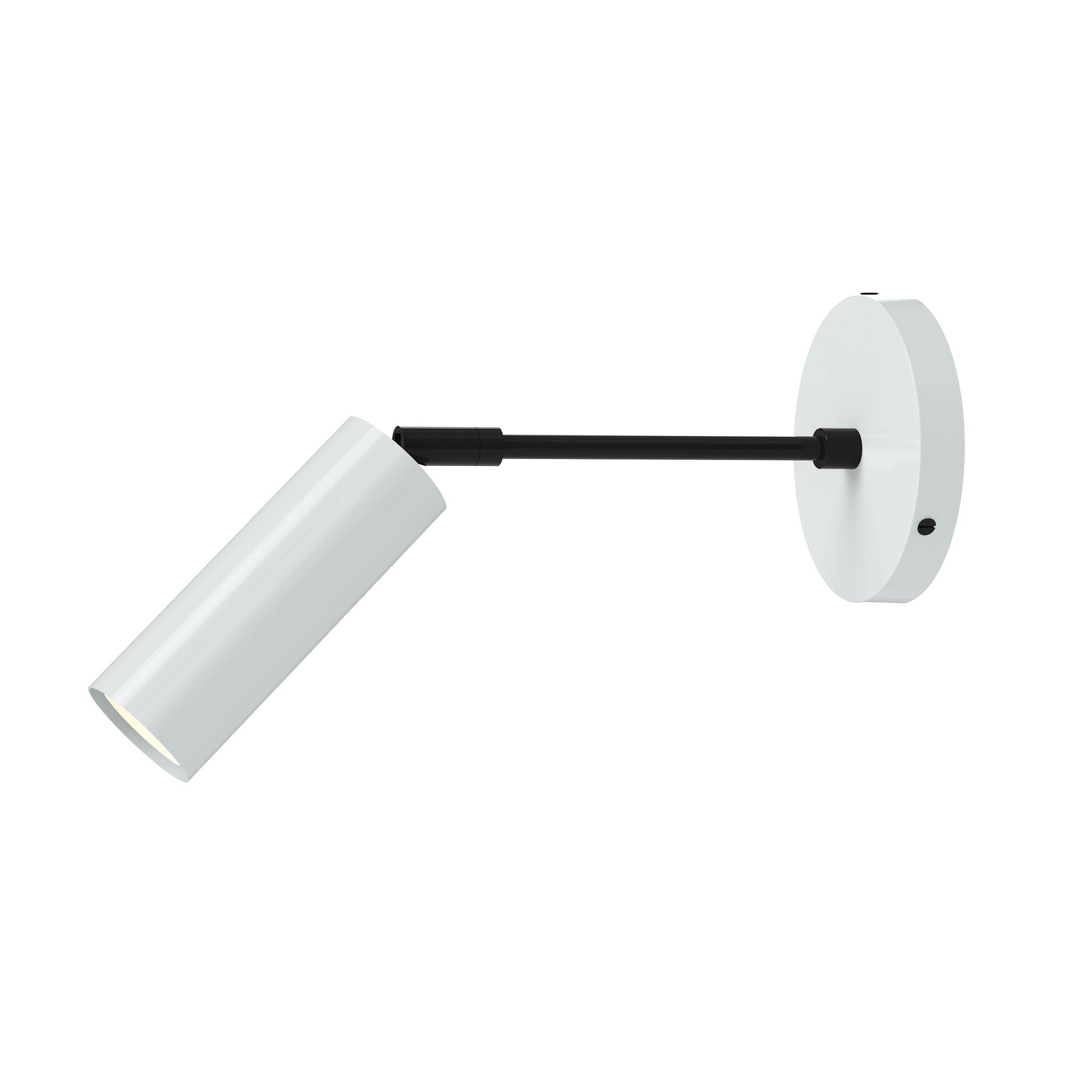 black chalk color reader sconce - 6" arm dutton brown lighting