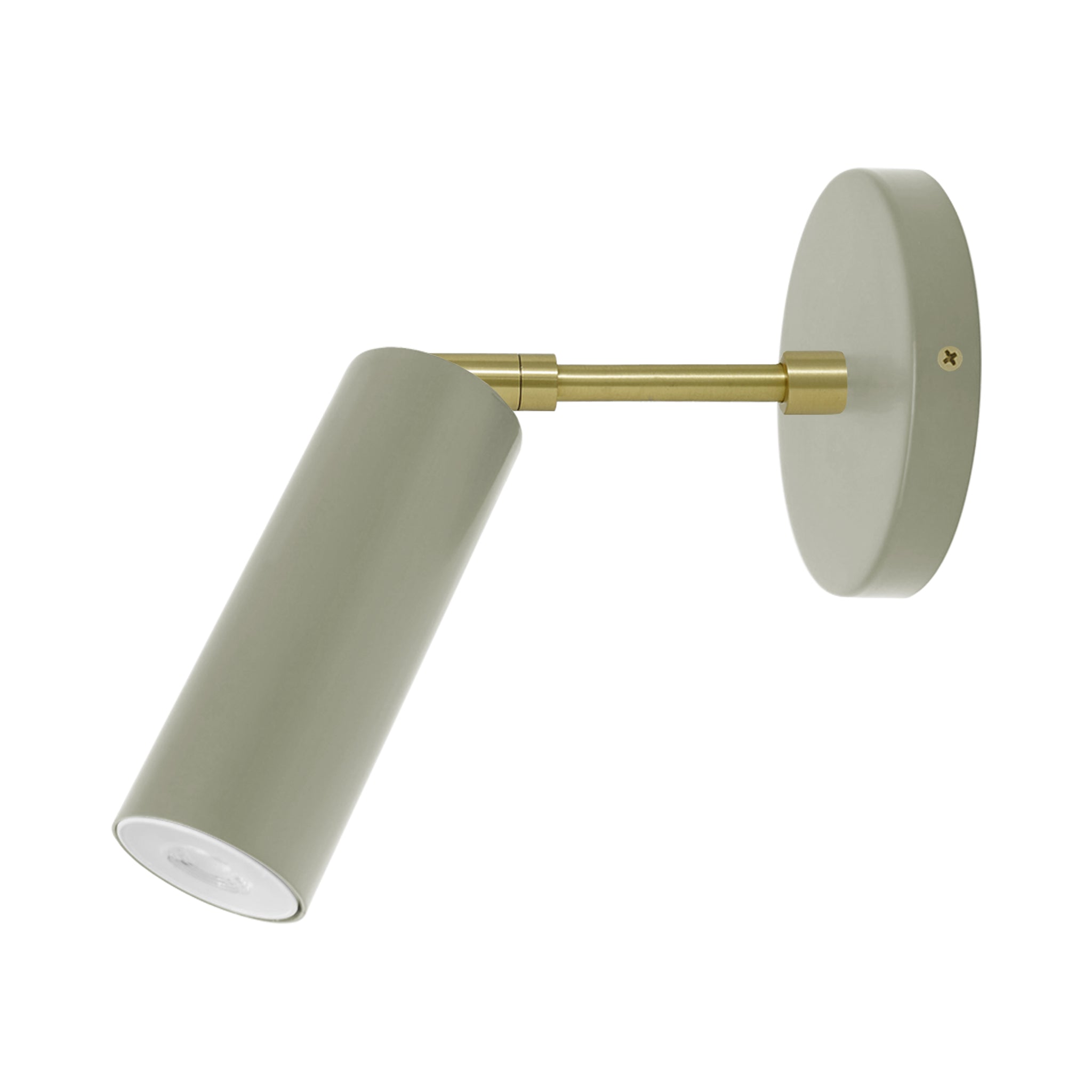 brass and spa green 3" rod Color Reader Sconce Dutton Brown.