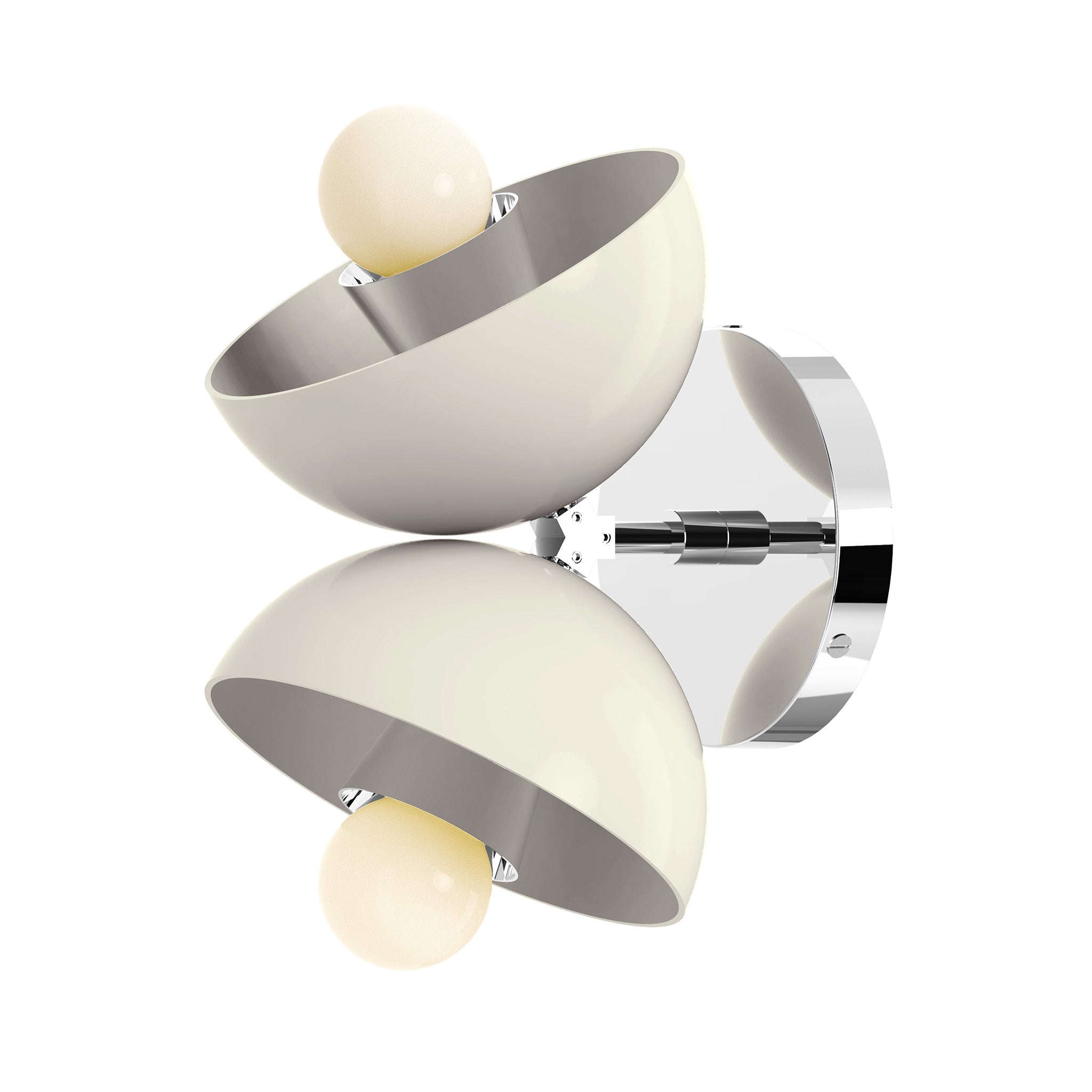 nickel bone color beso sconce dutton brown lighting