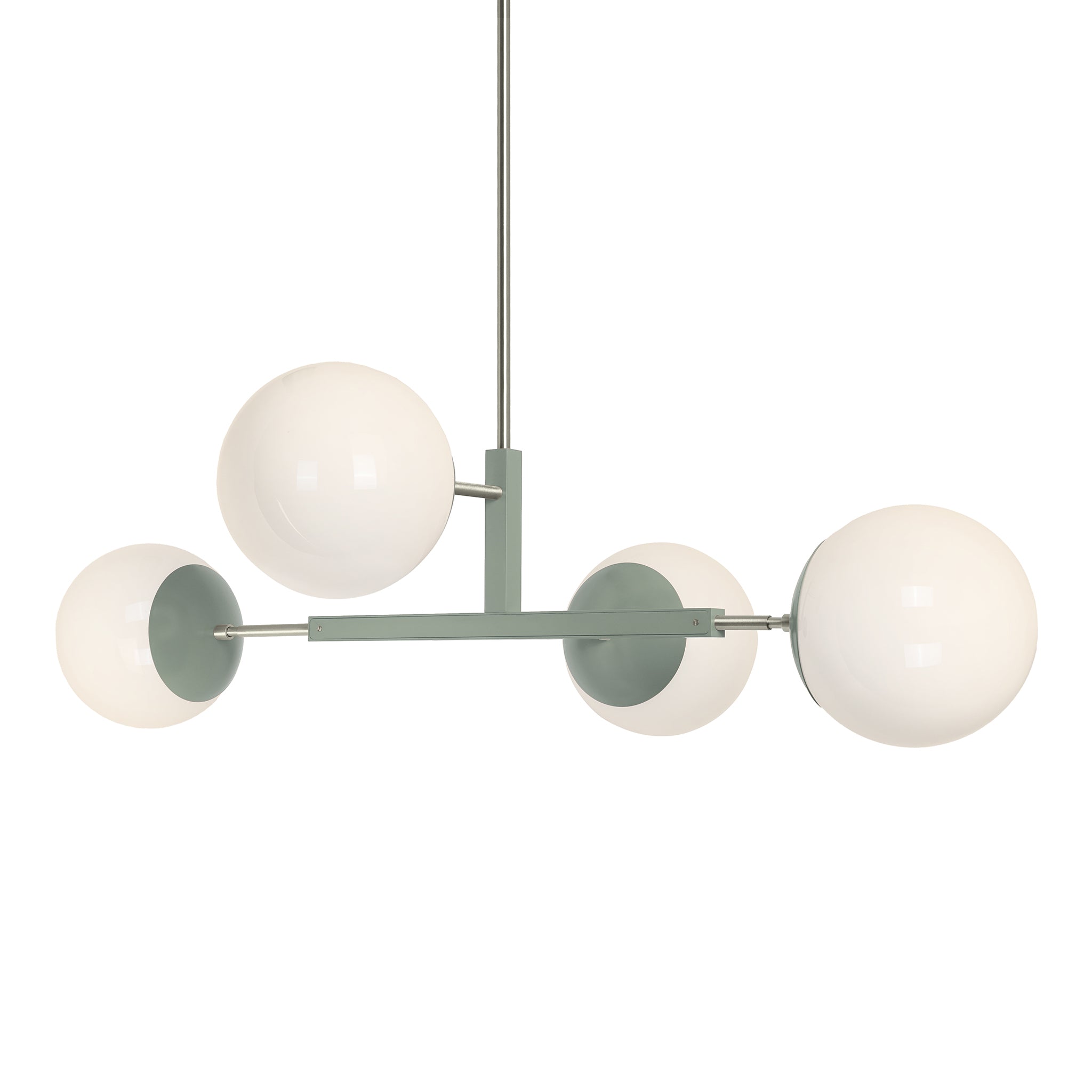 Nickel and spa color Big Status chandelier 42" Dutton Brown lighting