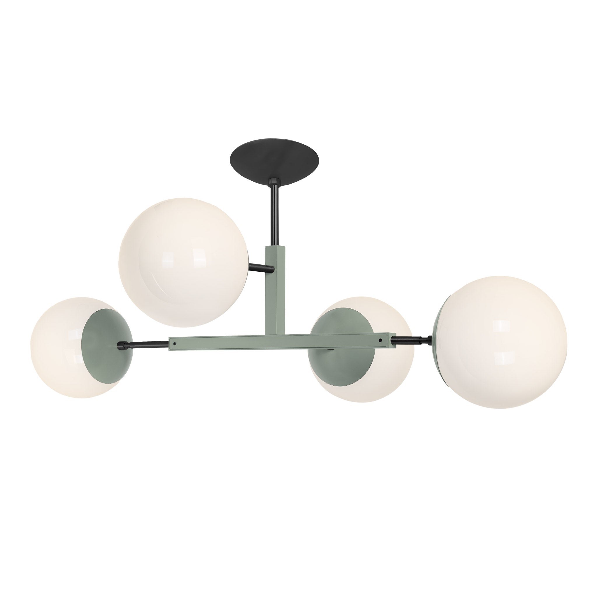 Black and spa color Big Status flush mount Dutton Brown lighting