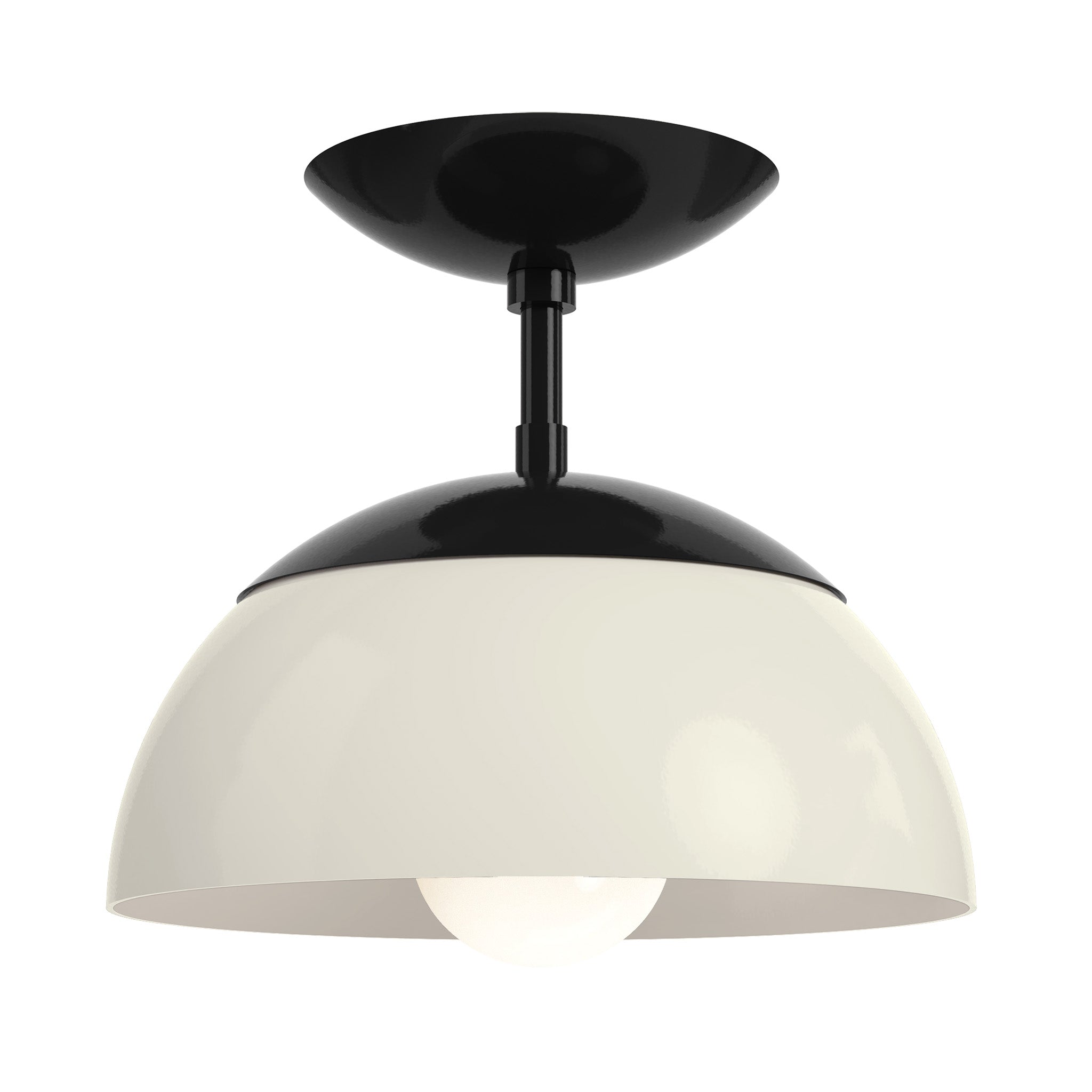 black bone color cadbury flush mount 10" dutton brown lighting