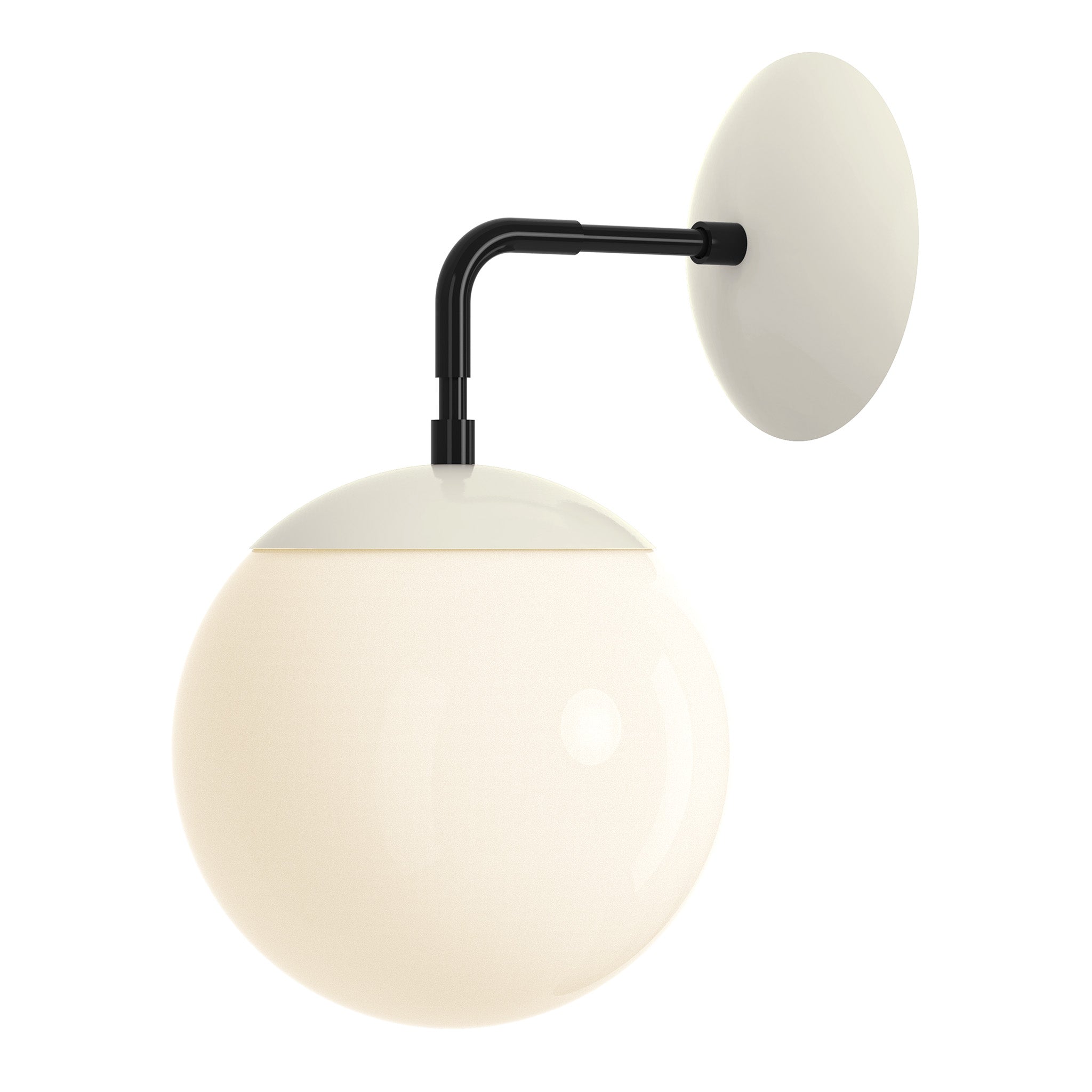 black bone color cap sconce 8" dutton brown lighting