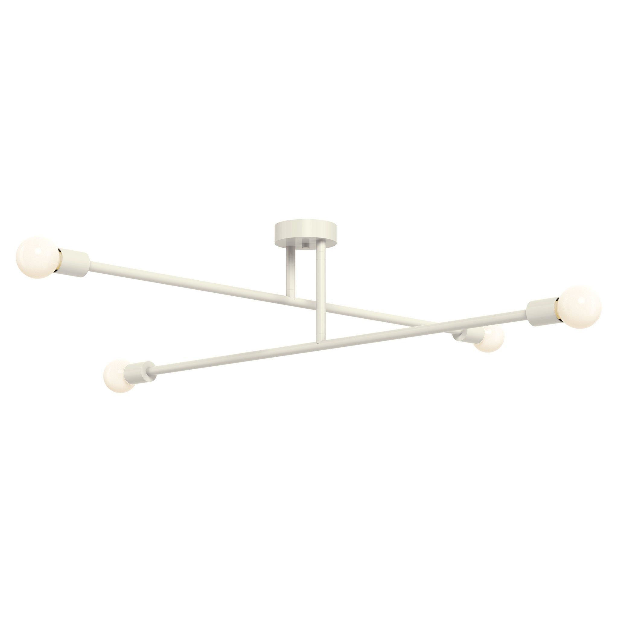 bone color captain flush mount 47" dutton brown lighting