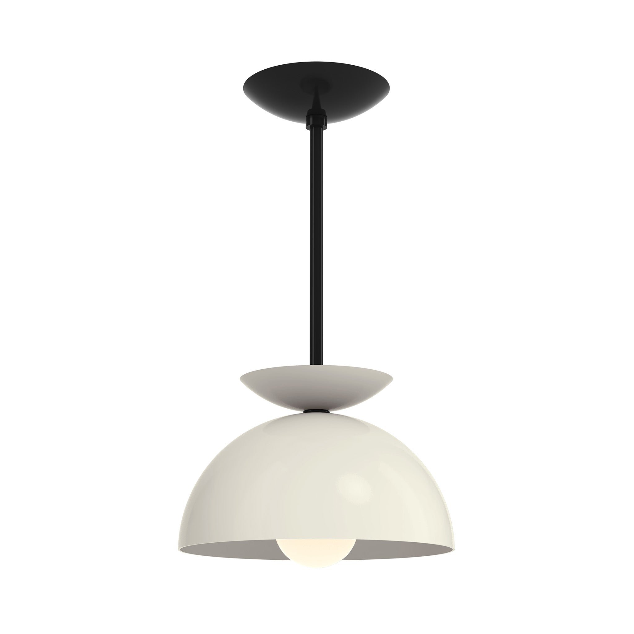 black bone color echo pendant 10" dutton brown lighting