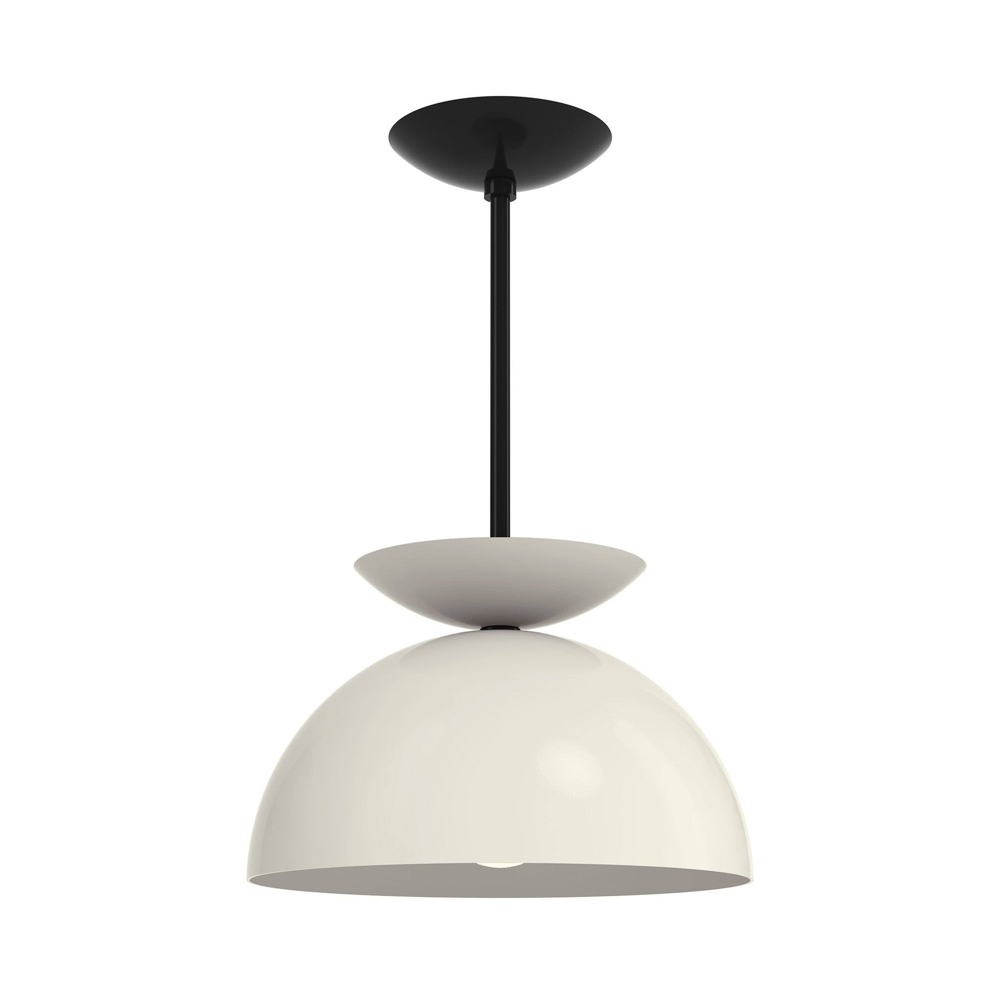 black bone color echo pendant 12" dutton brown lighting