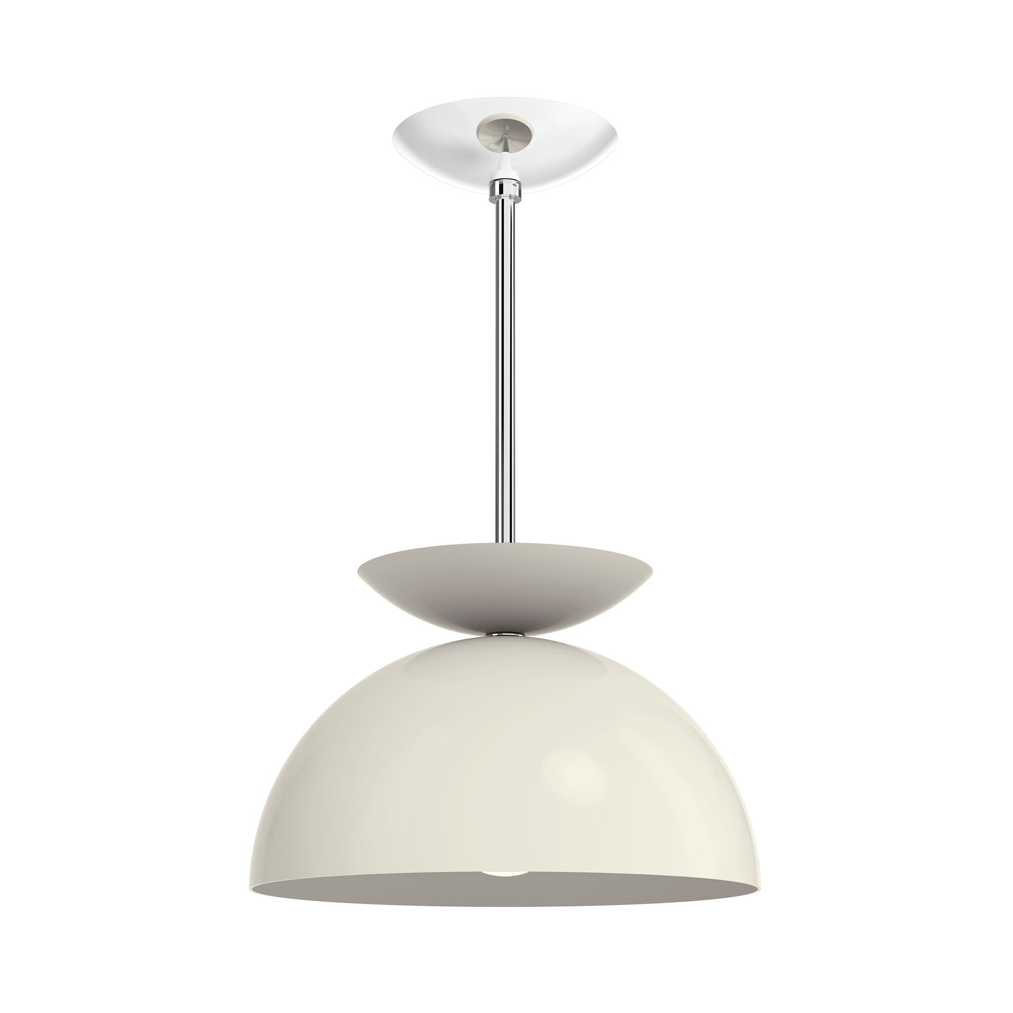 nickel bone color echo pendant 12" dutton brown lighting